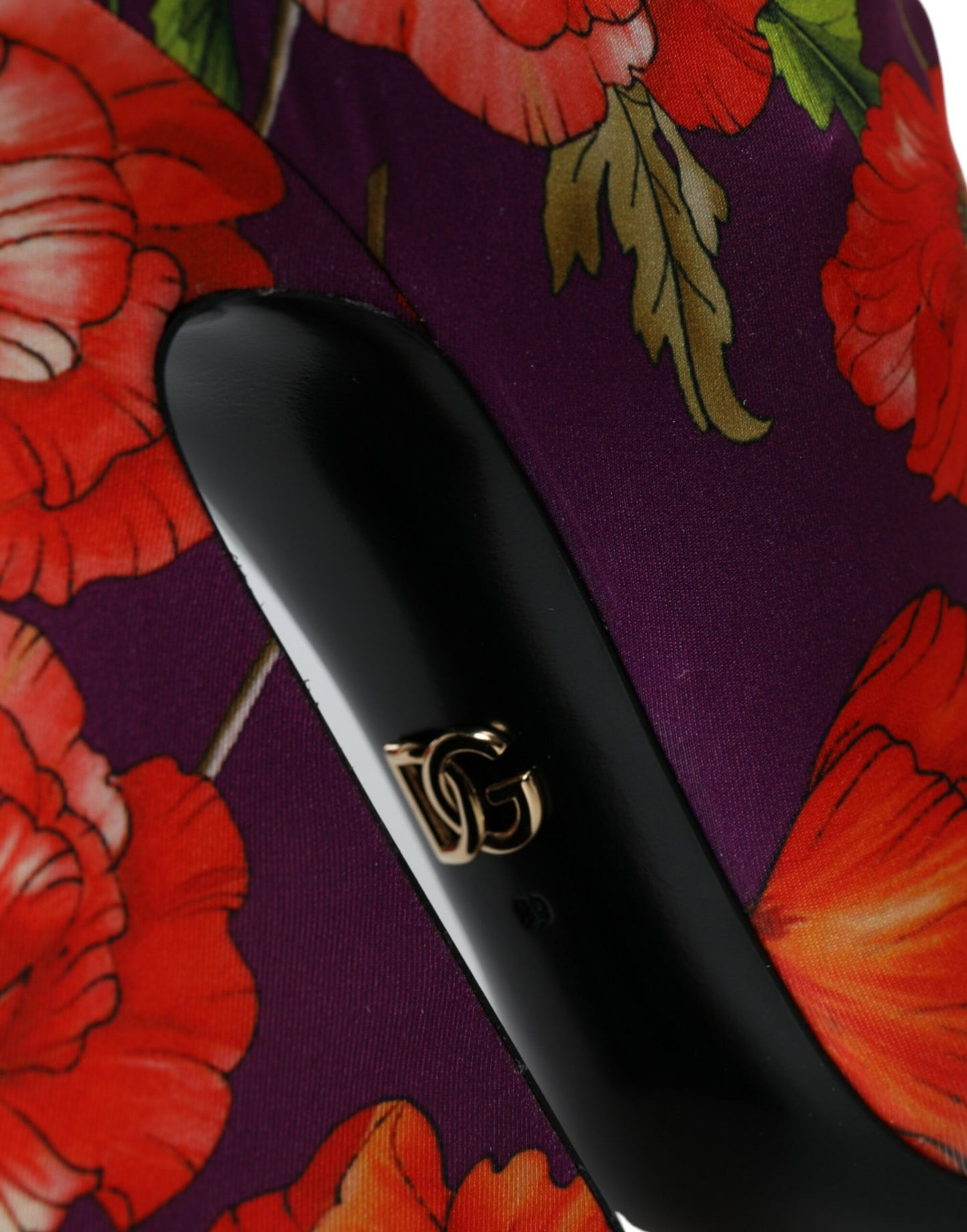 Dolce & Gabbana Lilla Blomster Jersey Stretch Støvler Sko