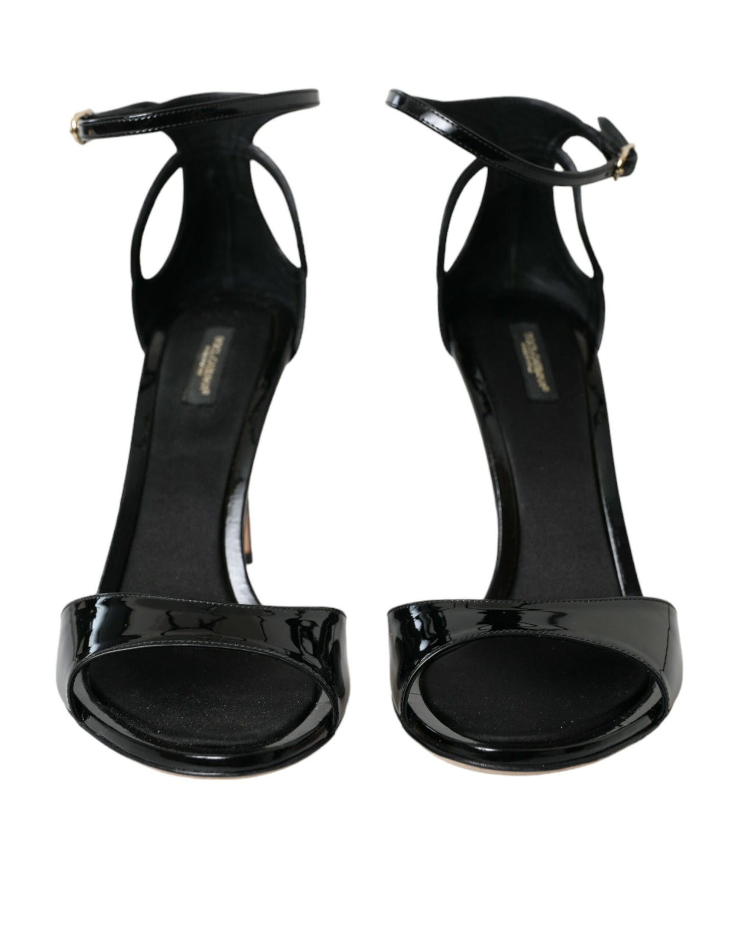 Dolce & Gabbana Sorte KEIRA Læder Sandaler Sko