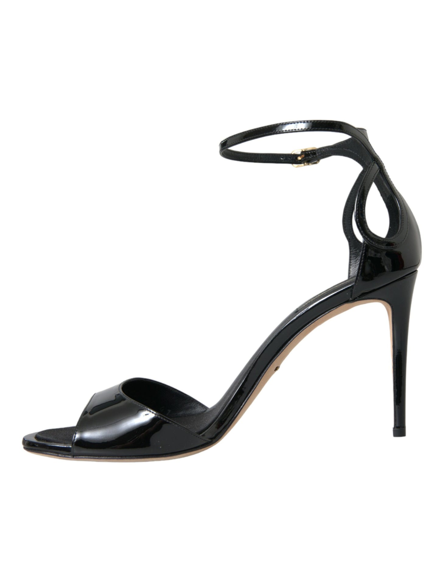 Dolce & Gabbana Sorte KEIRA Læder Sandaler Sko