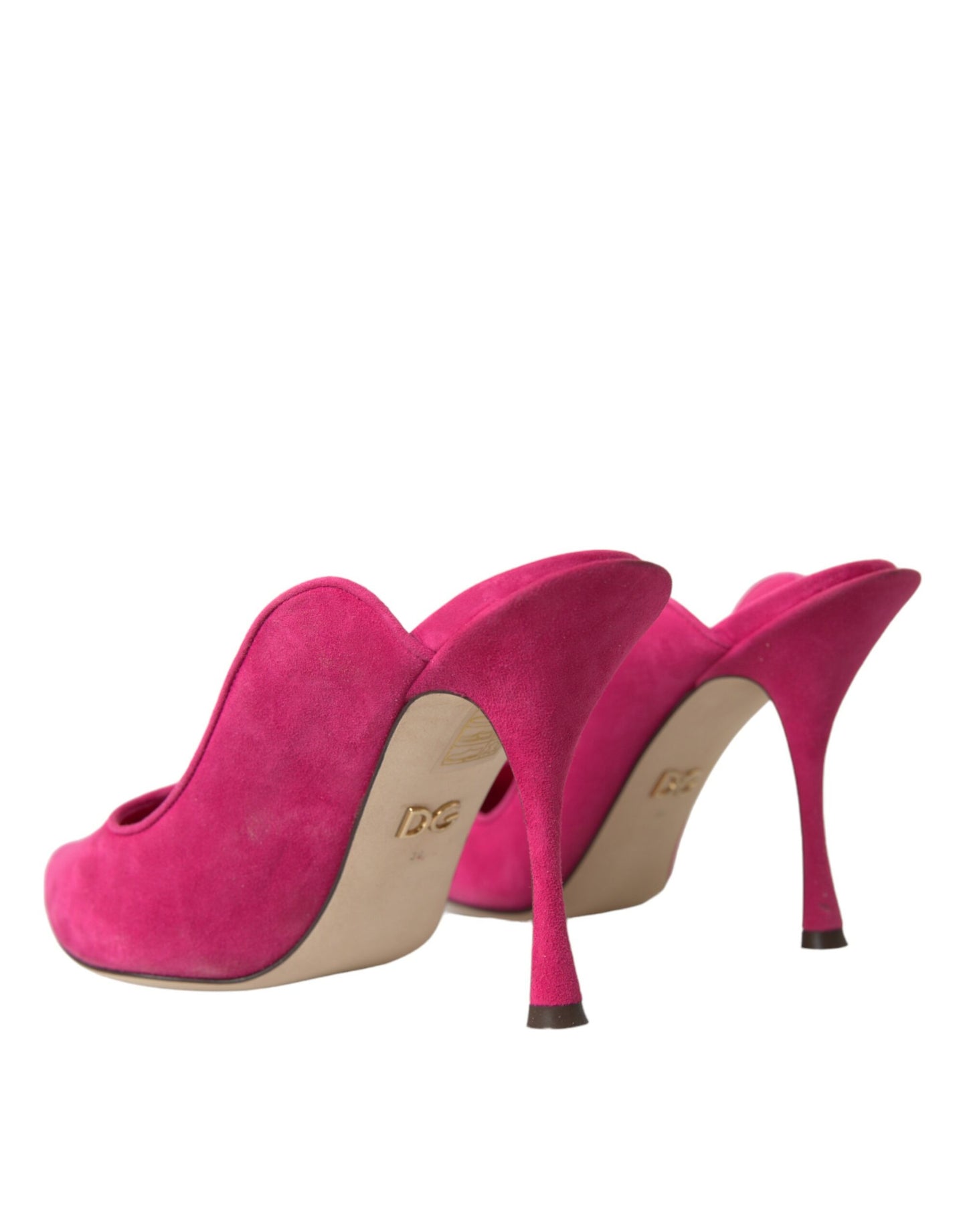 Dolce & Gabbana Fuchsia Ruskindslæder Sandaler Sko