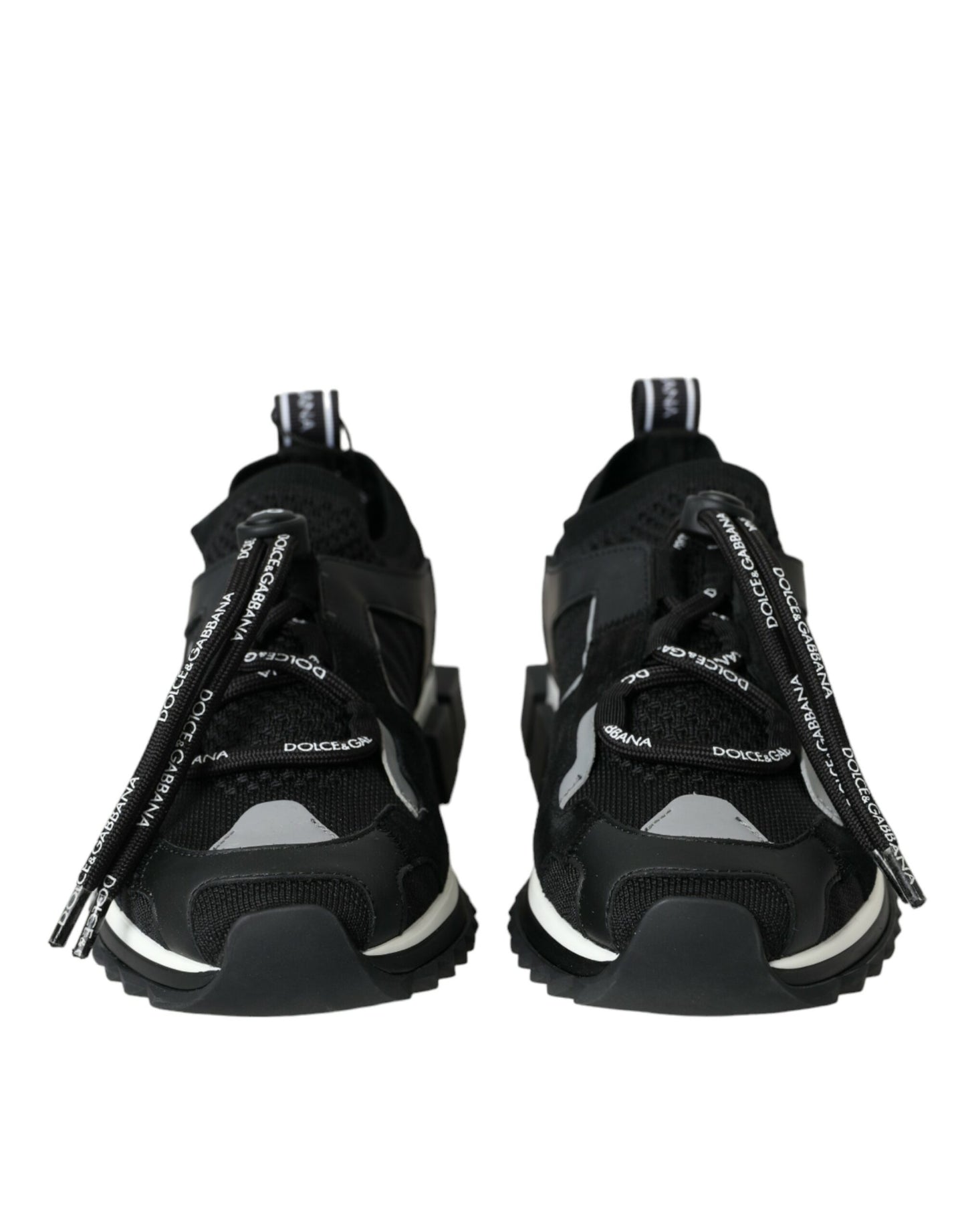 Dolce & Gabbana Sorte Mesh Sorrento Trekking Sneakers Sko