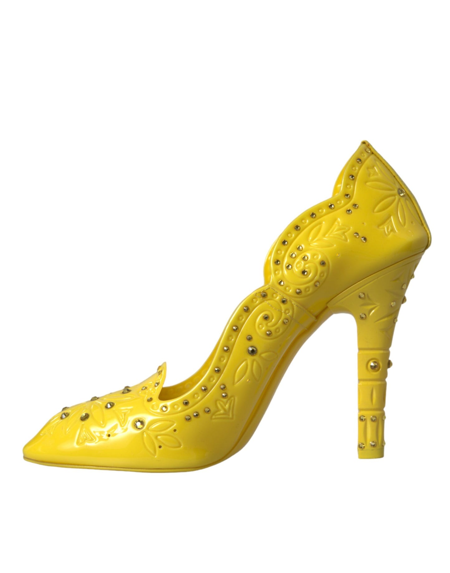 Dolce & Gabbana Gule Krystal ASKEPOT Hæle Pumps Sko