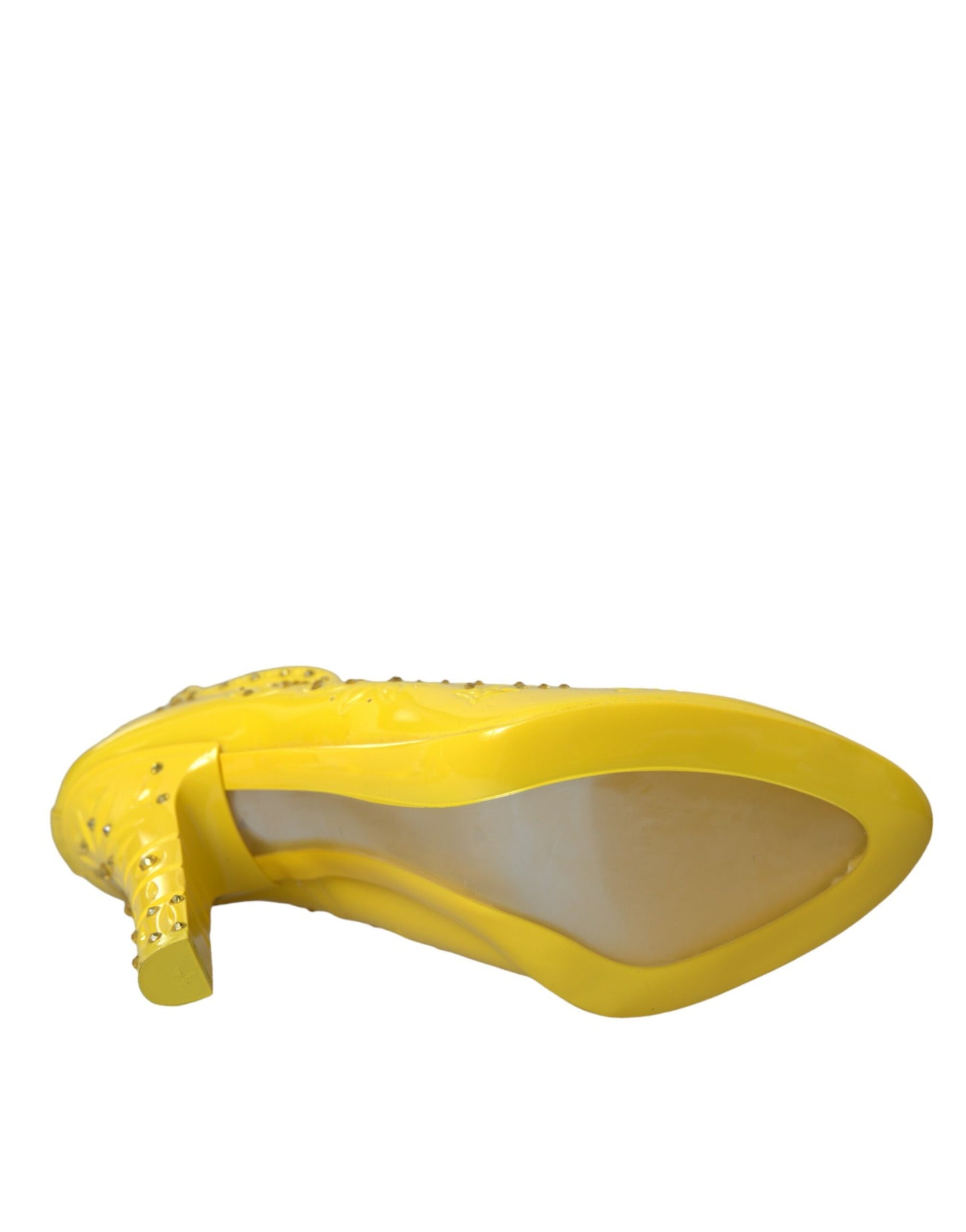 Dolce & Gabbana Gule Krystal ASKEPOT Hæle Pumps Sko