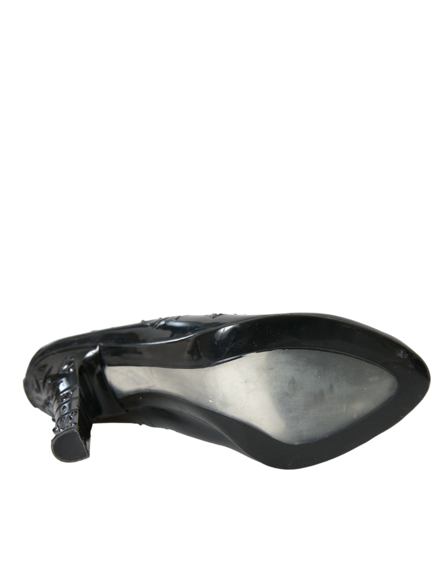 Dolce & Gabbana Sorte Krystal ASKEPOT Hæle Pumps Sko