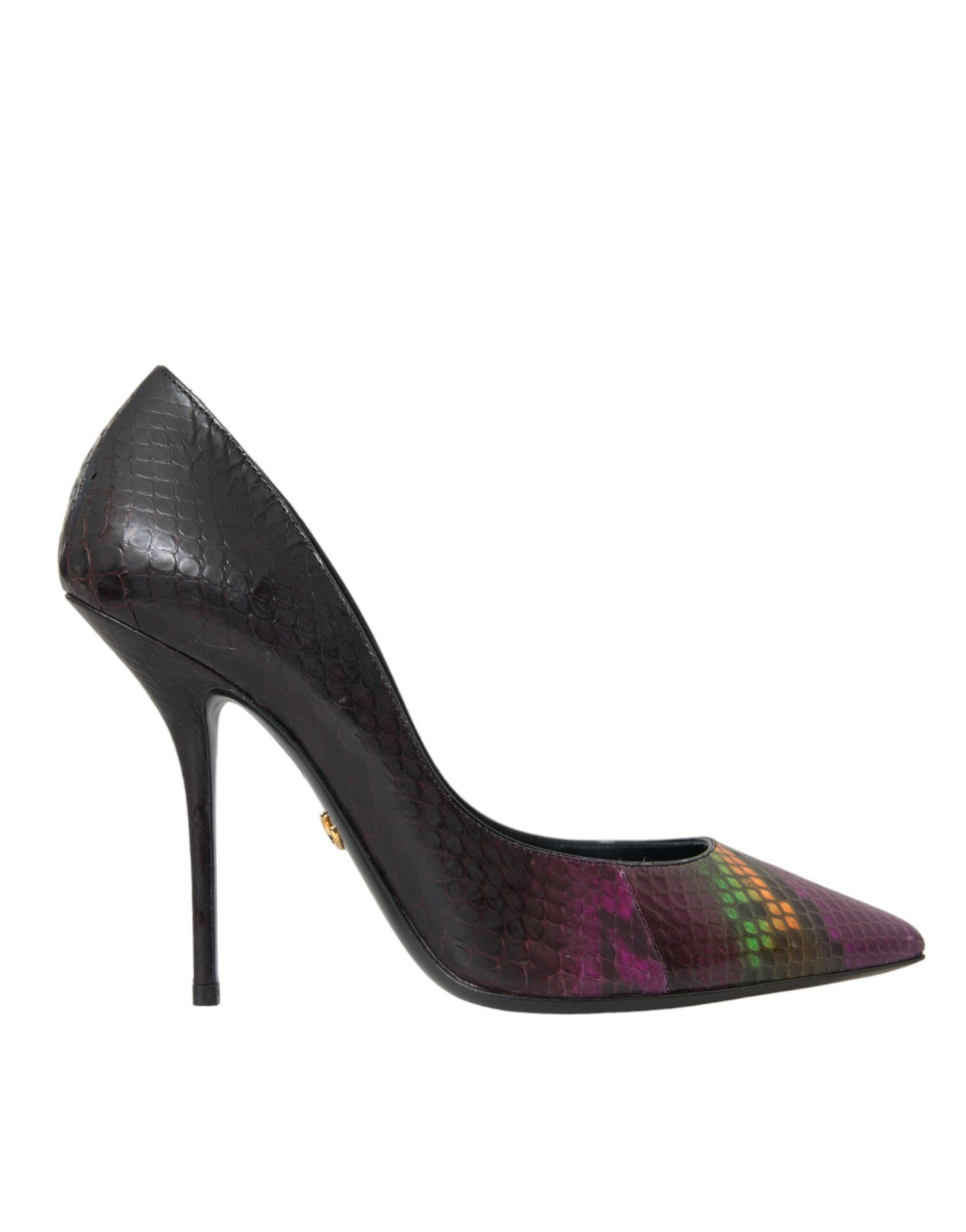Dolce & Gabbana Flerfarvede Eksotisk Læder Hæle Pumps Sko