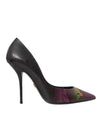 Dolce & Gabbana Flerfarvede Eksotisk Læder Hæle Pumps Sko