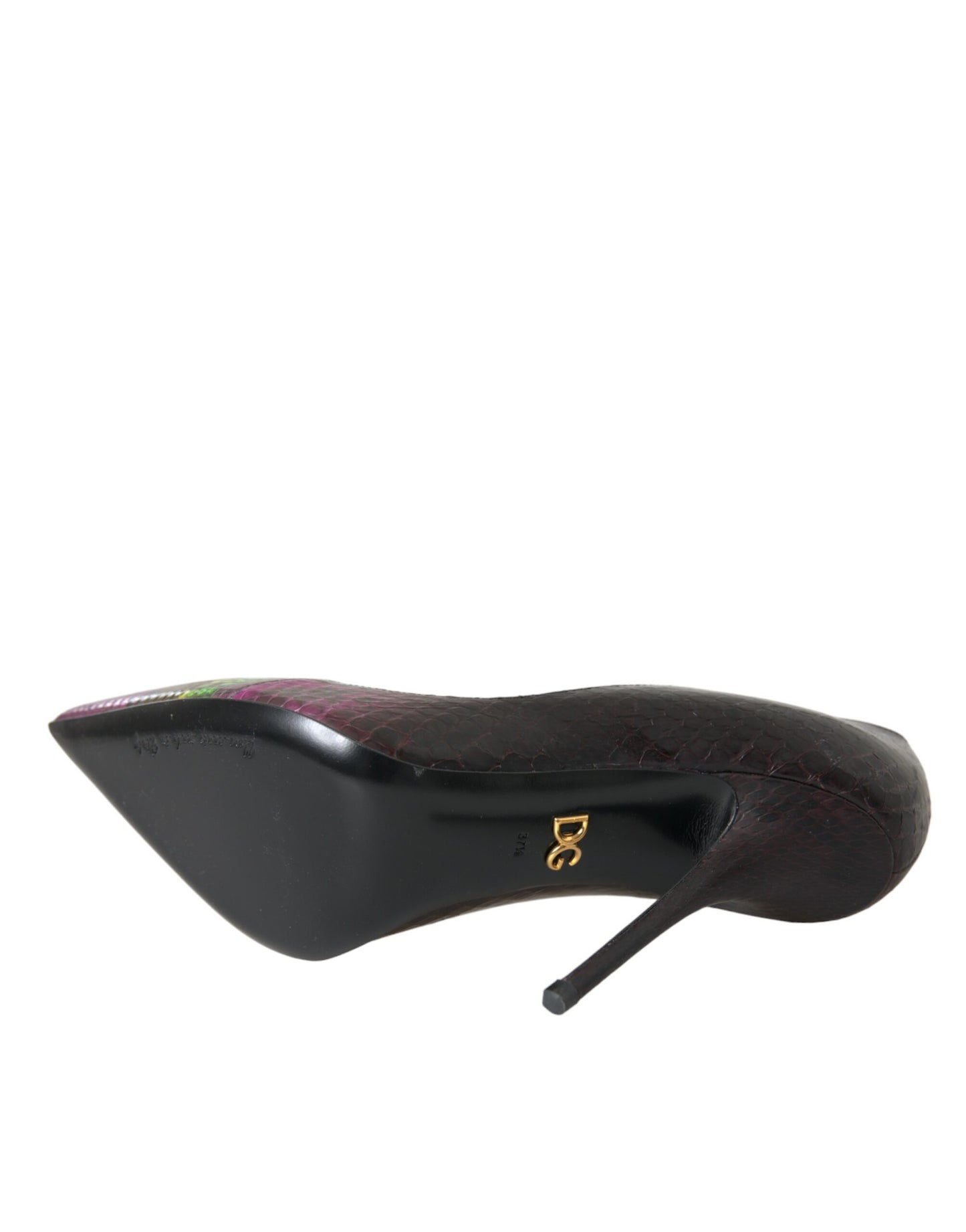 Dolce & Gabbana Flerfarvede Eksotisk Læder Hæle Pumps Sko