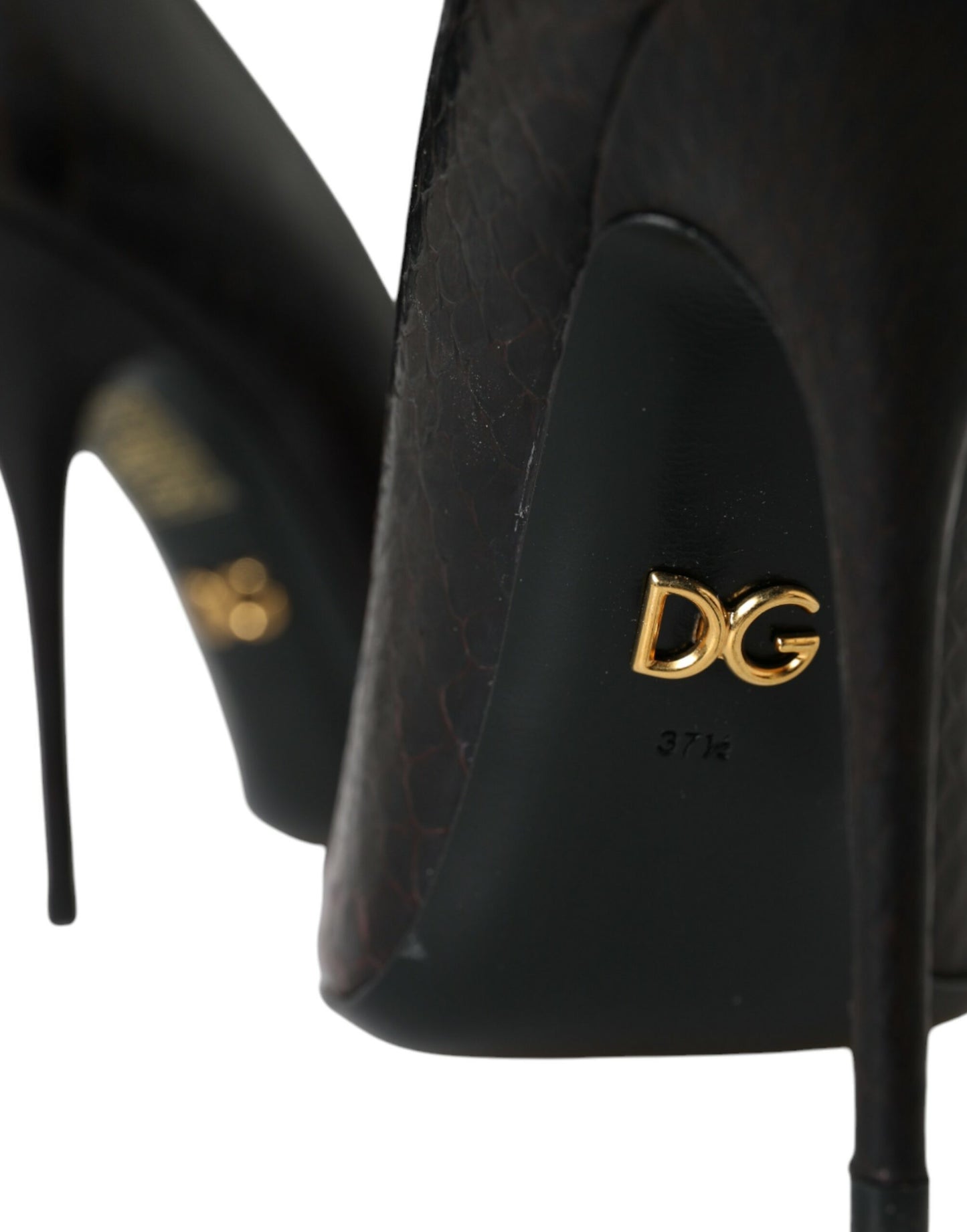 Dolce & Gabbana Flerfarvede Eksotisk Læder Hæle Pumps Sko