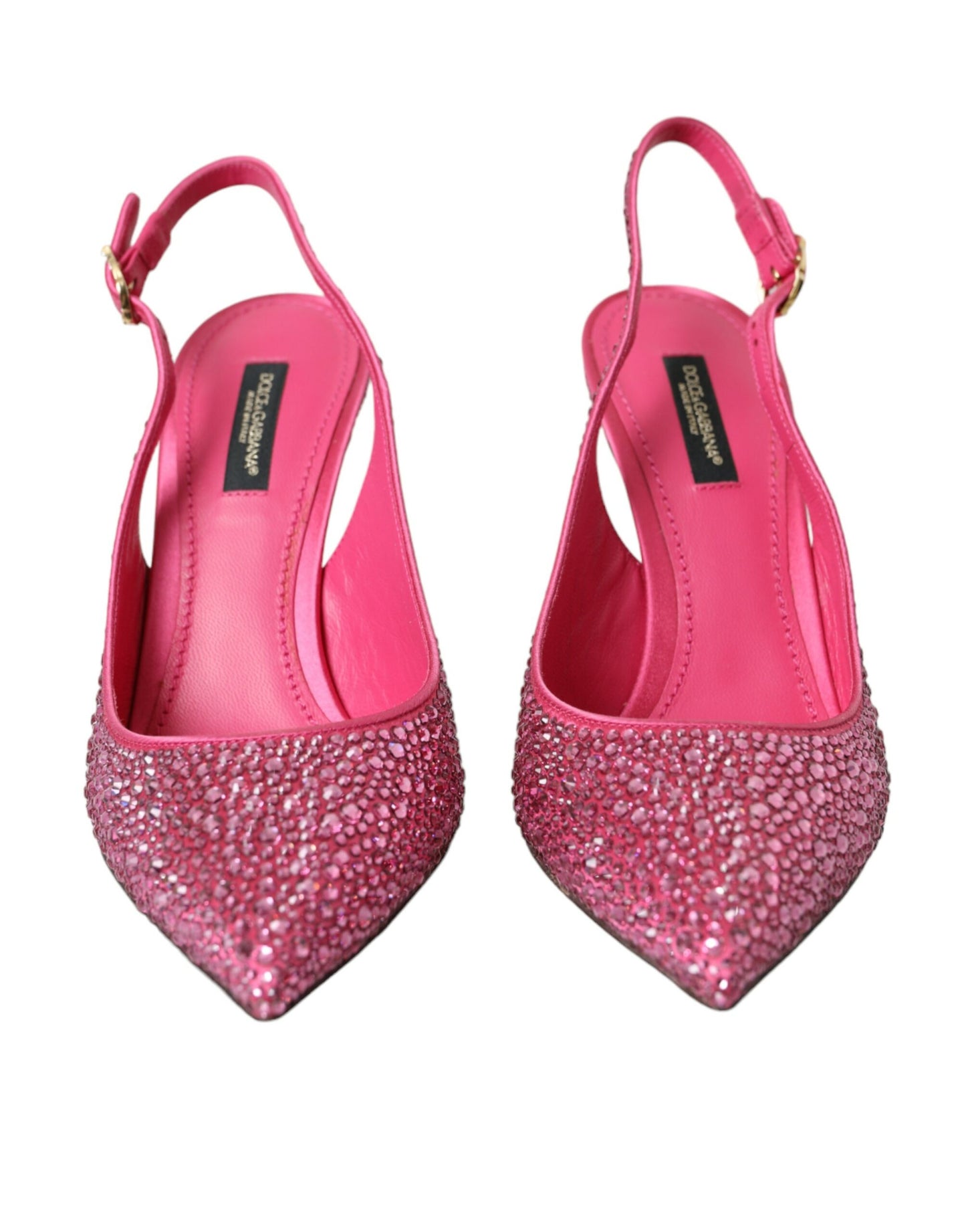 Dolce & Gabbana Pink Slingbacks Krystal Pumps Sko