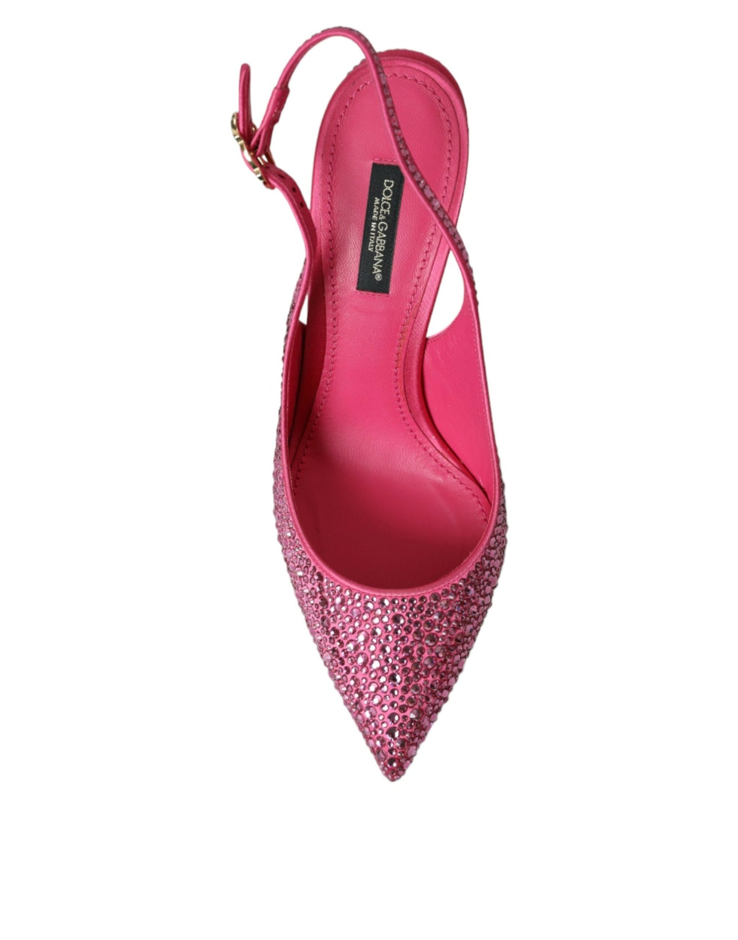 Dolce & Gabbana Pink Slingbacks Krystal Pumps Sko