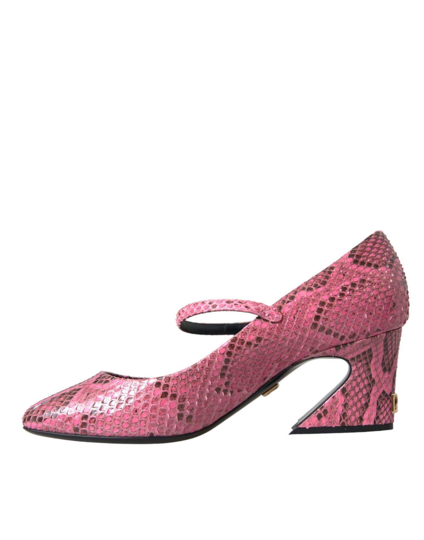 Dolce & Gabbana Pink Python Læder Mary Jane Hæle Sko
