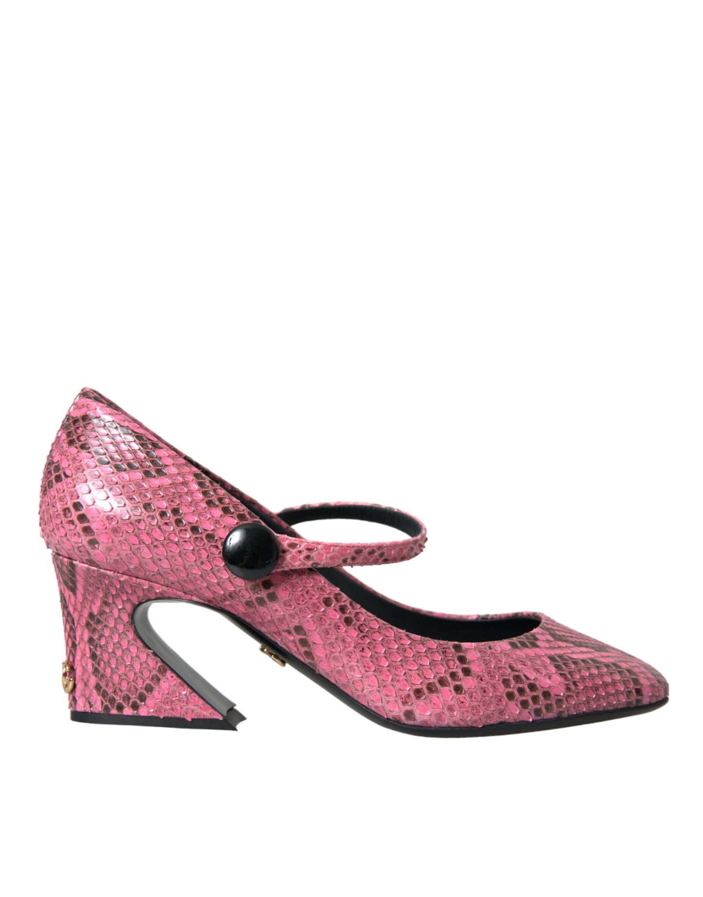 Dolce & Gabbana Pink Python Læder Mary Jane Hæle Sko