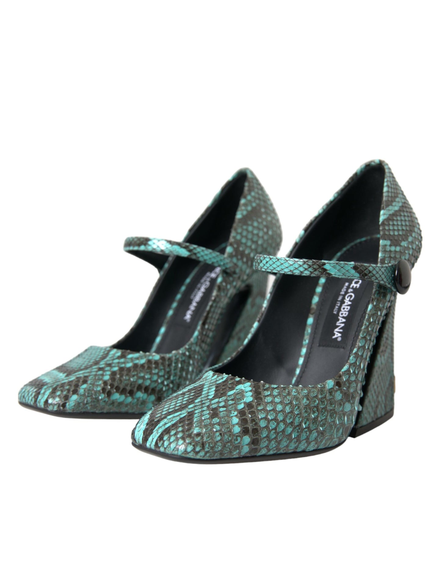 Dolce & Gabbana Aqua Python Læder Mary Jane Pumps Sko