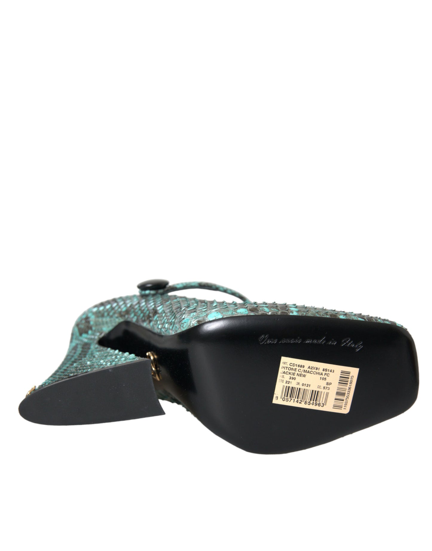 Dolce & Gabbana Aqua Python Læder Mary Jane Pumps Sko
