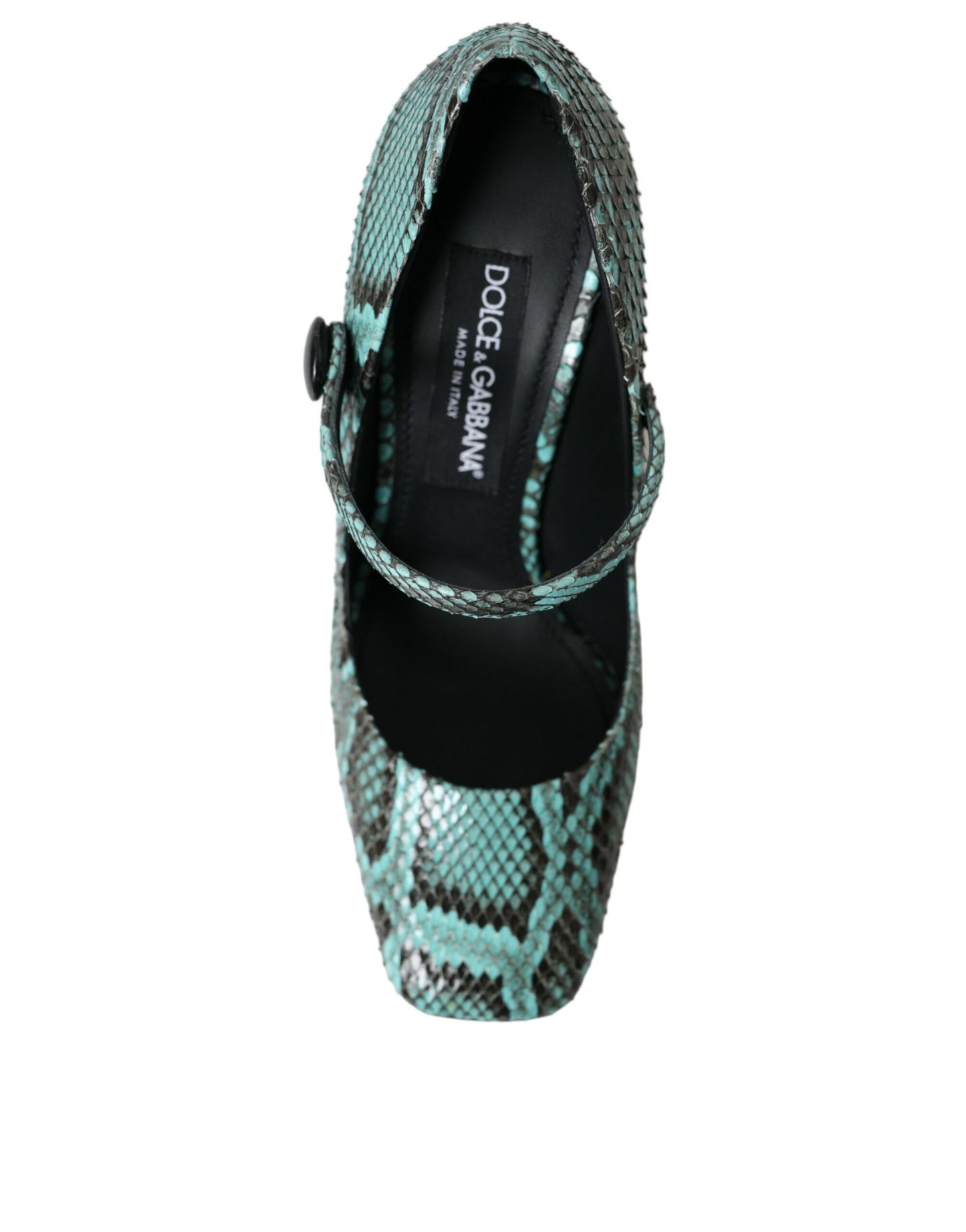 Dolce & Gabbana Aqua Python Læder Mary Jane Pumps Sko