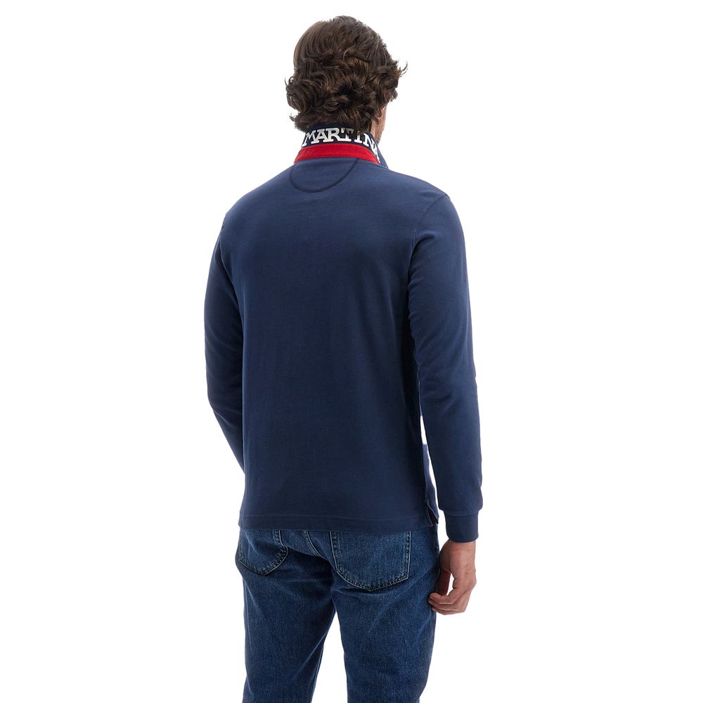 La Martina blå poloshirt i bomuld