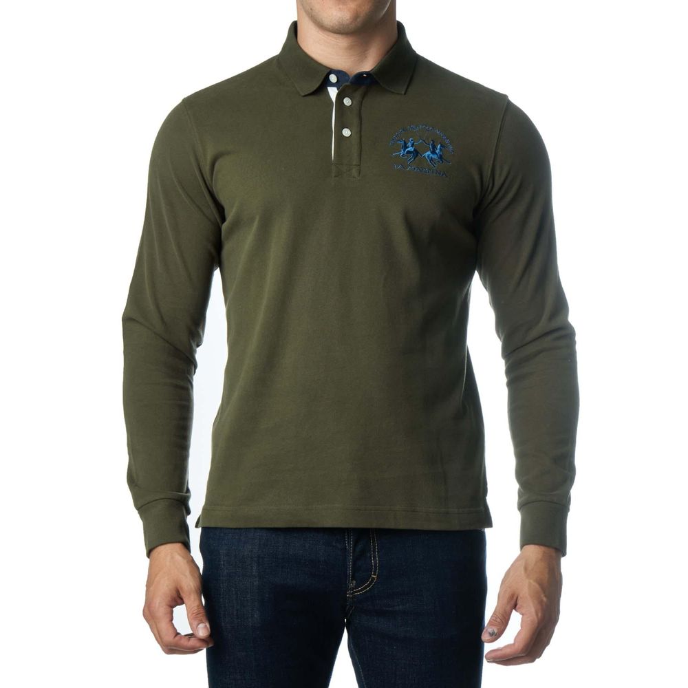La Martina Grøn bomulds poloshirt