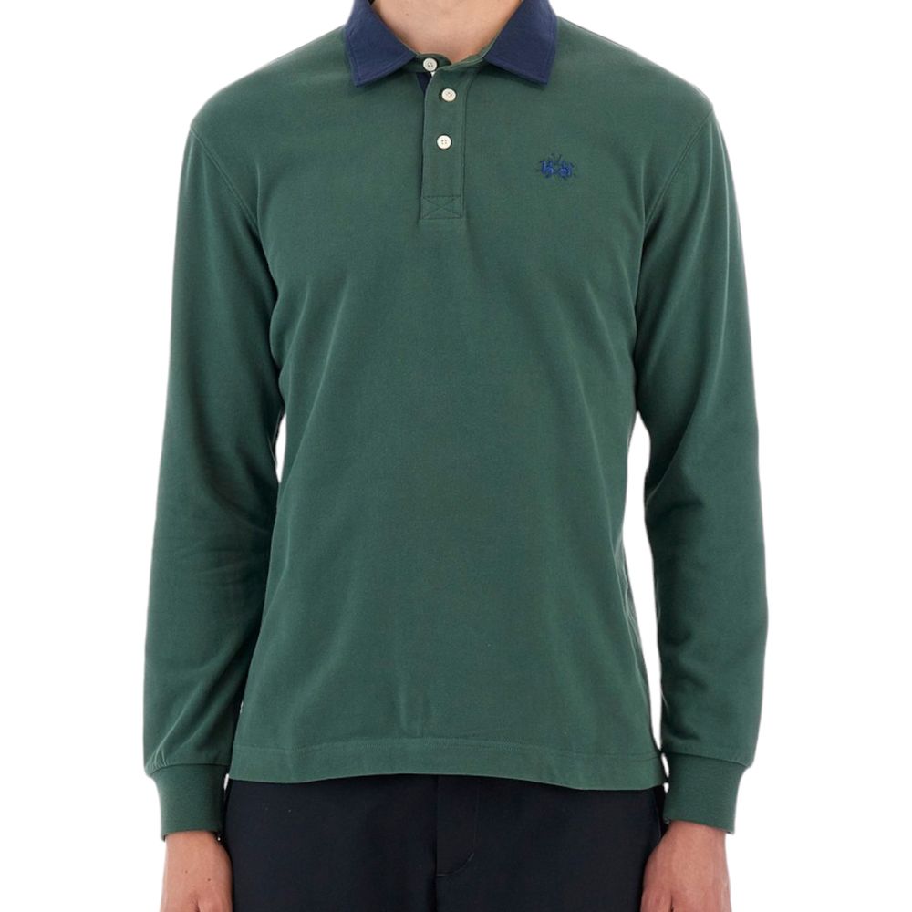 La Martina Grøn bomulds poloshirt