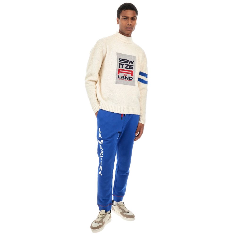 La Martina Hvid Polyamid Sweater