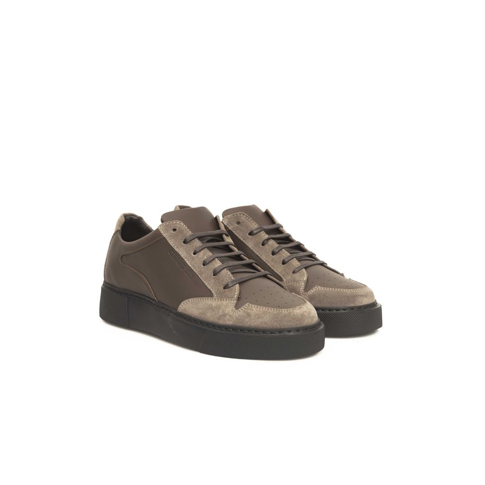 Cerruti 1881 Beige Koskind Sneaker til mænd