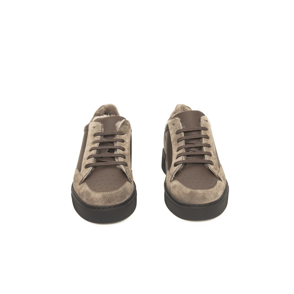 Cerruti 1881 Beige Koskind Sneaker til mænd