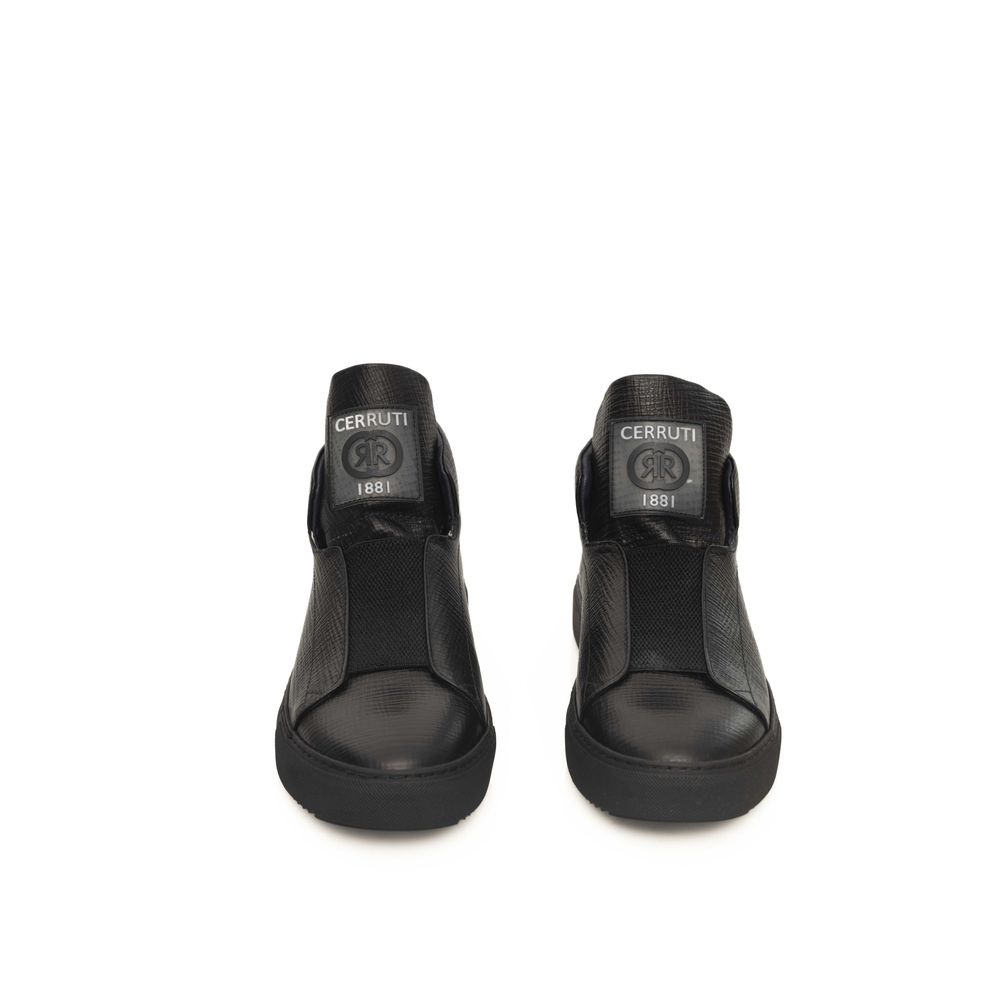 Cerruti 1881 Sort Kalveskinds Herre Sneaker