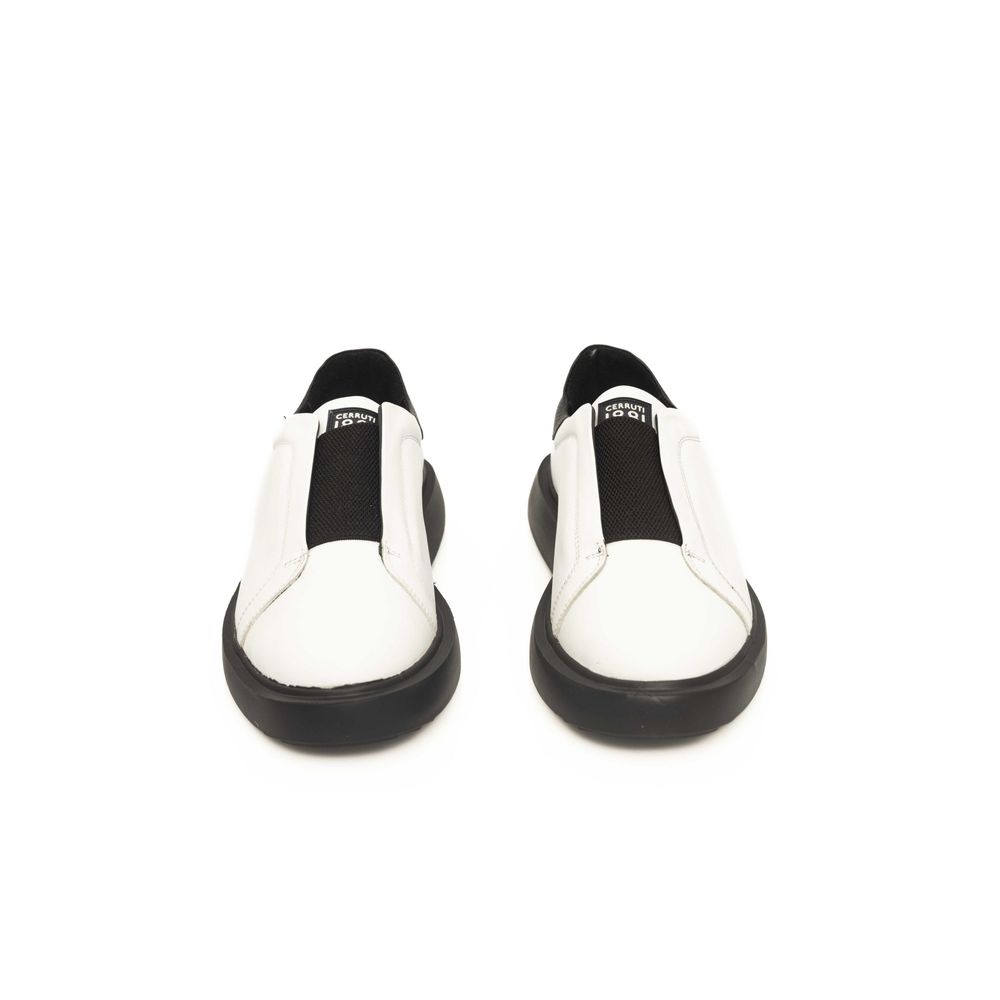 Cerruti 1881 Hvid Kalveskinds Herre Sneaker
