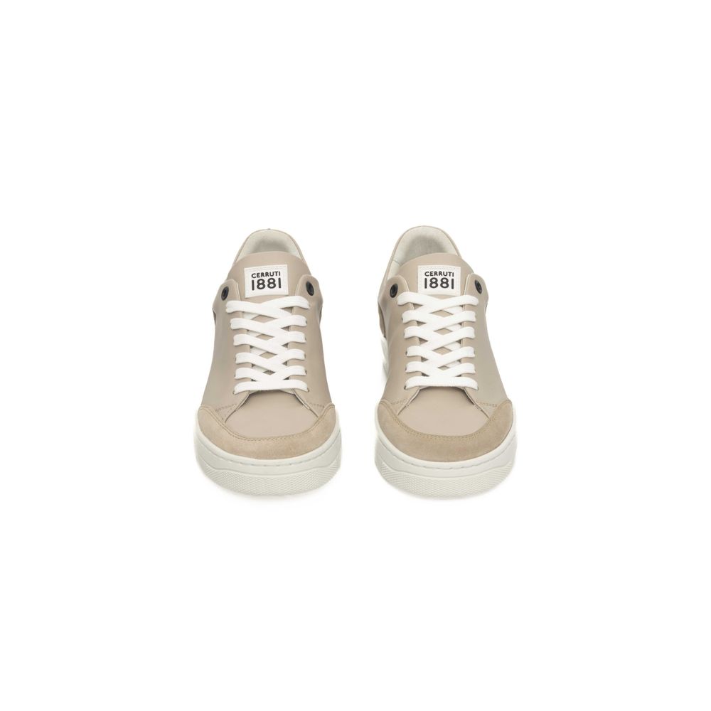 Cerruti 1881 Beige Læder Dame Sneaker