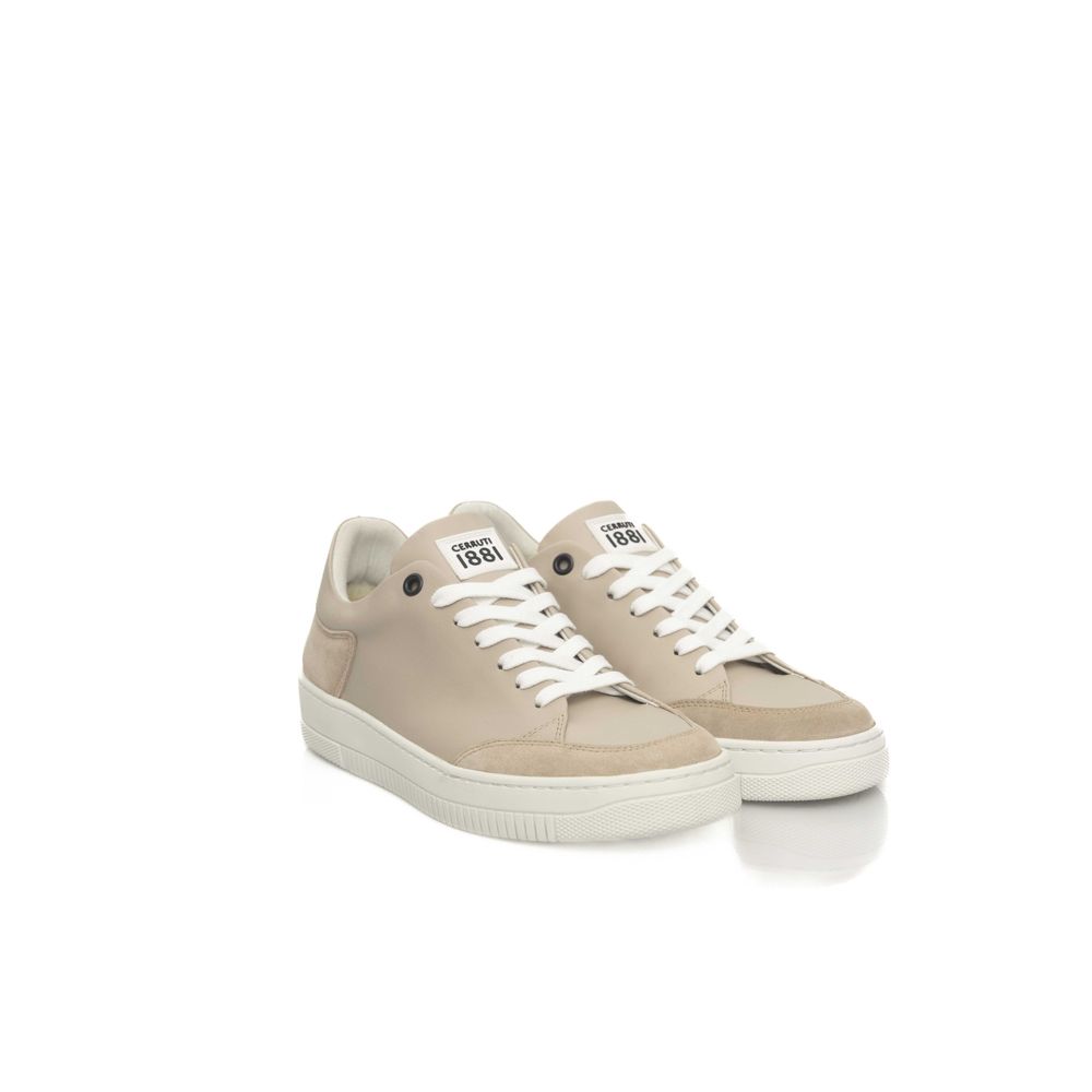 Cerruti 1881 Beige Læder Dame Sneaker