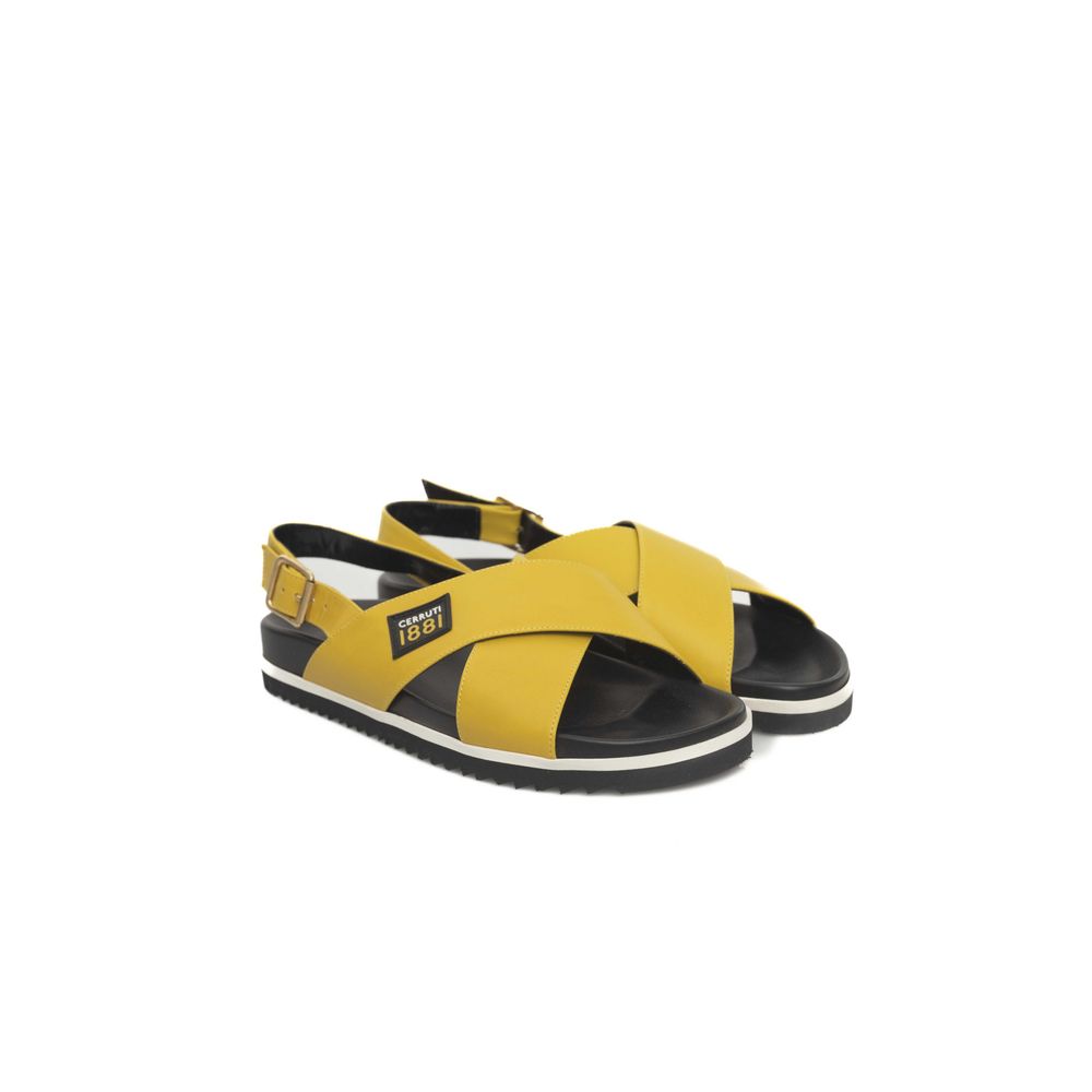 Cerruti 1881 Gul Kalveskinds Sandal til Kvinder