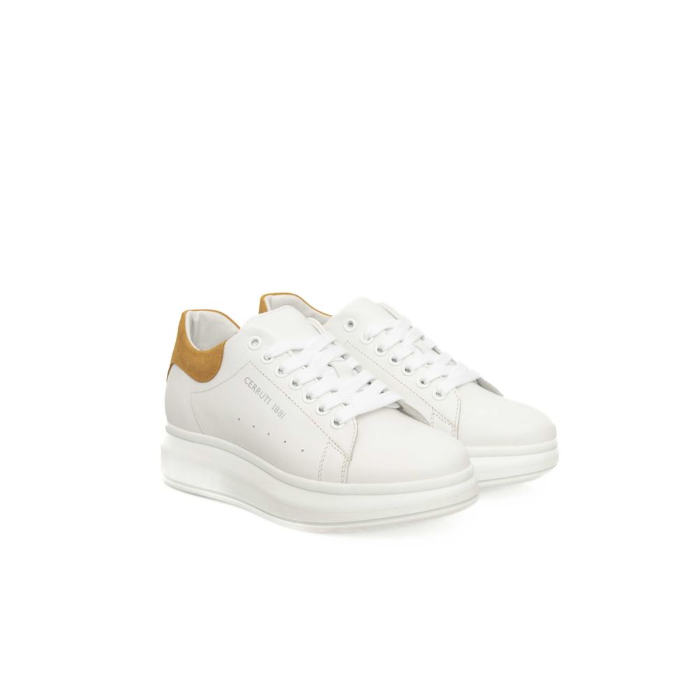 Cerruti 1881 Hvid Læder Dame Sneaker
