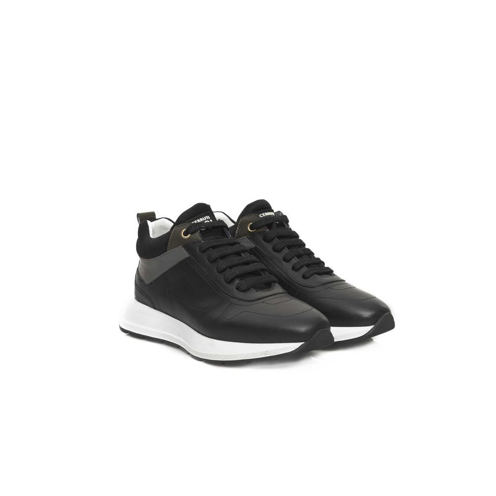 Cerruti 1881 sort lædersneaker til kvinder