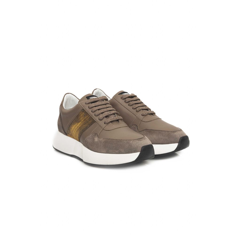 Cerruti 1881 Beige Kohud Dame Sneaker