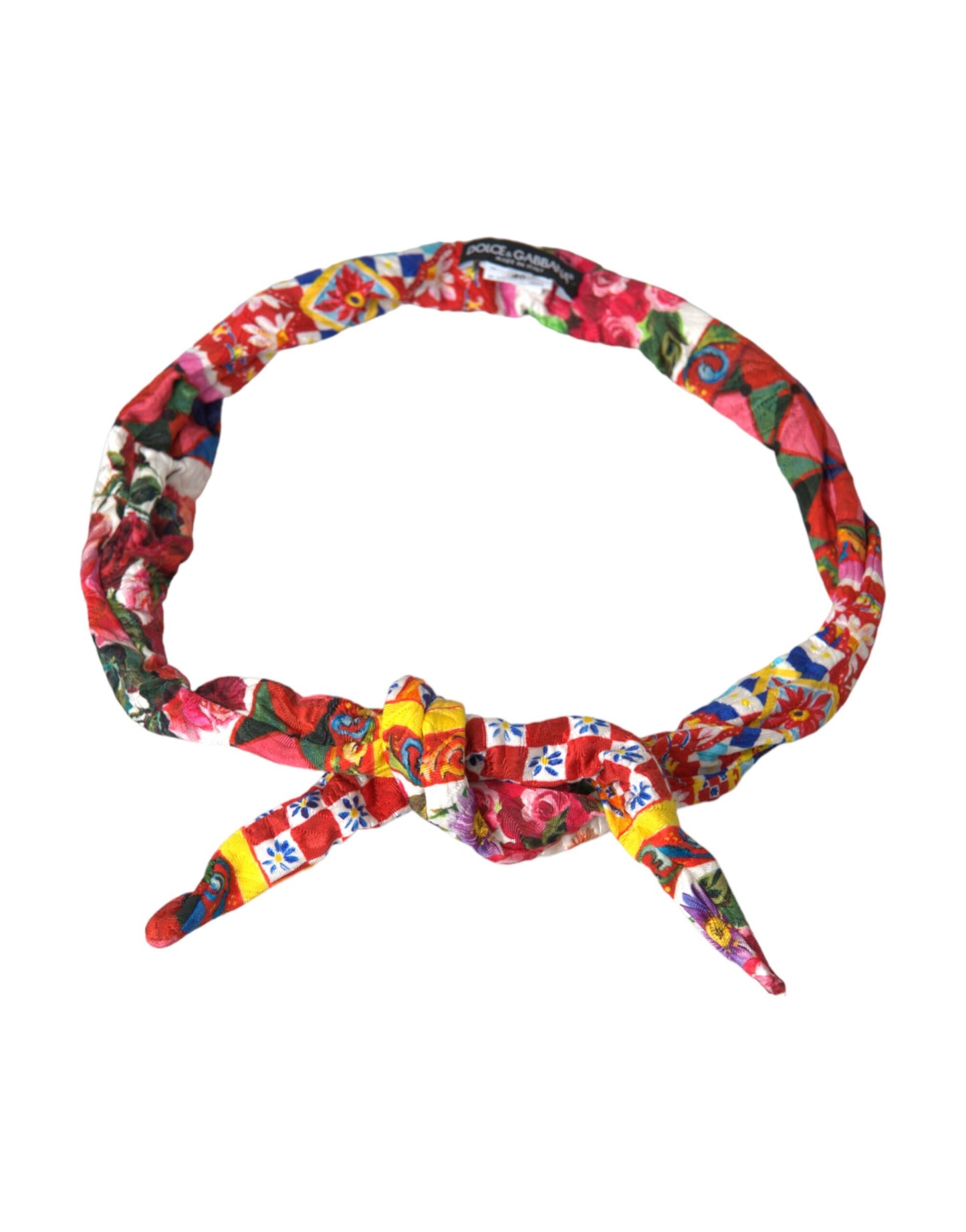 Dolce & Gabbana Multicolor Carretto-print taljebælte