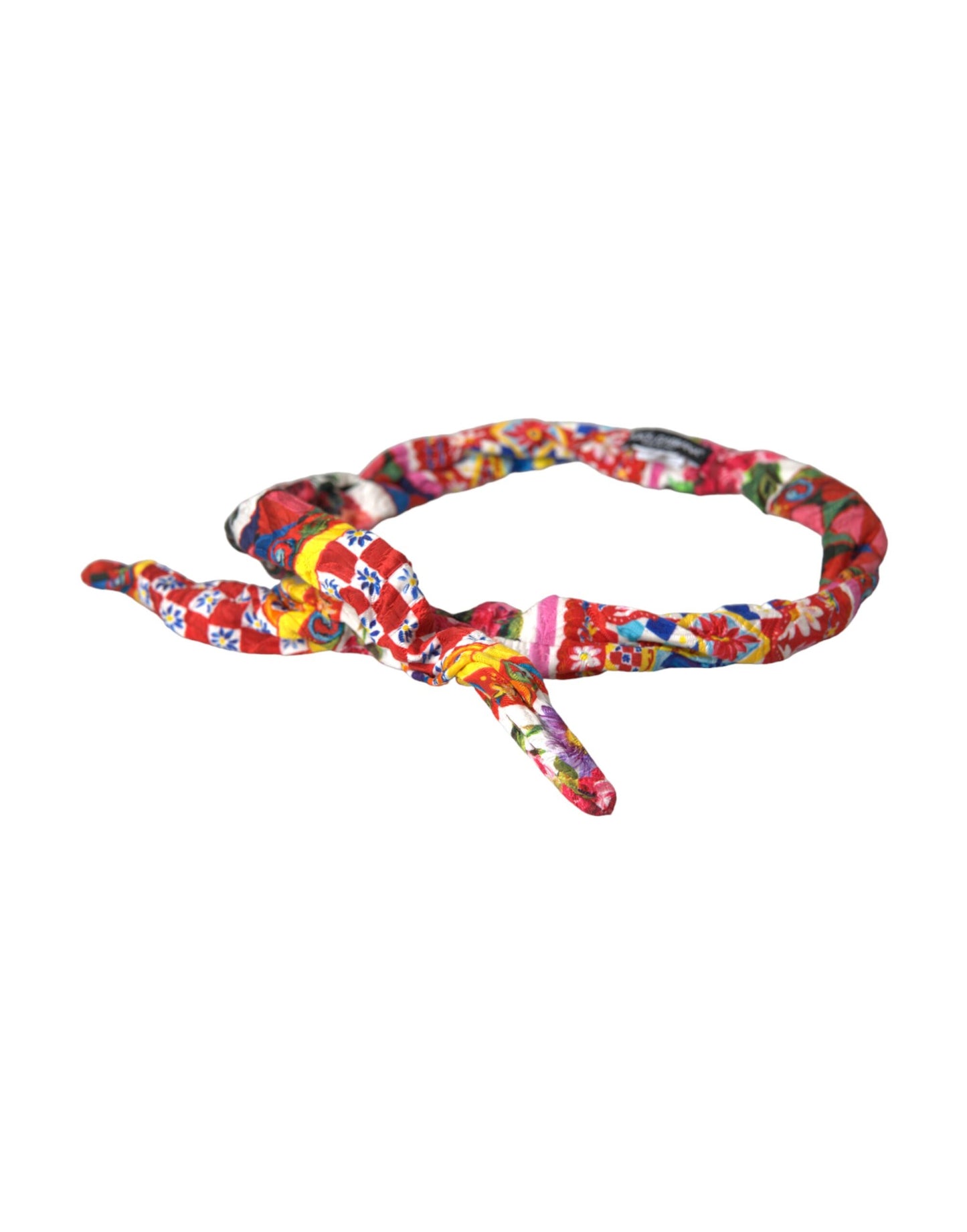 Dolce & Gabbana Multicolor Carretto-print taljebælte