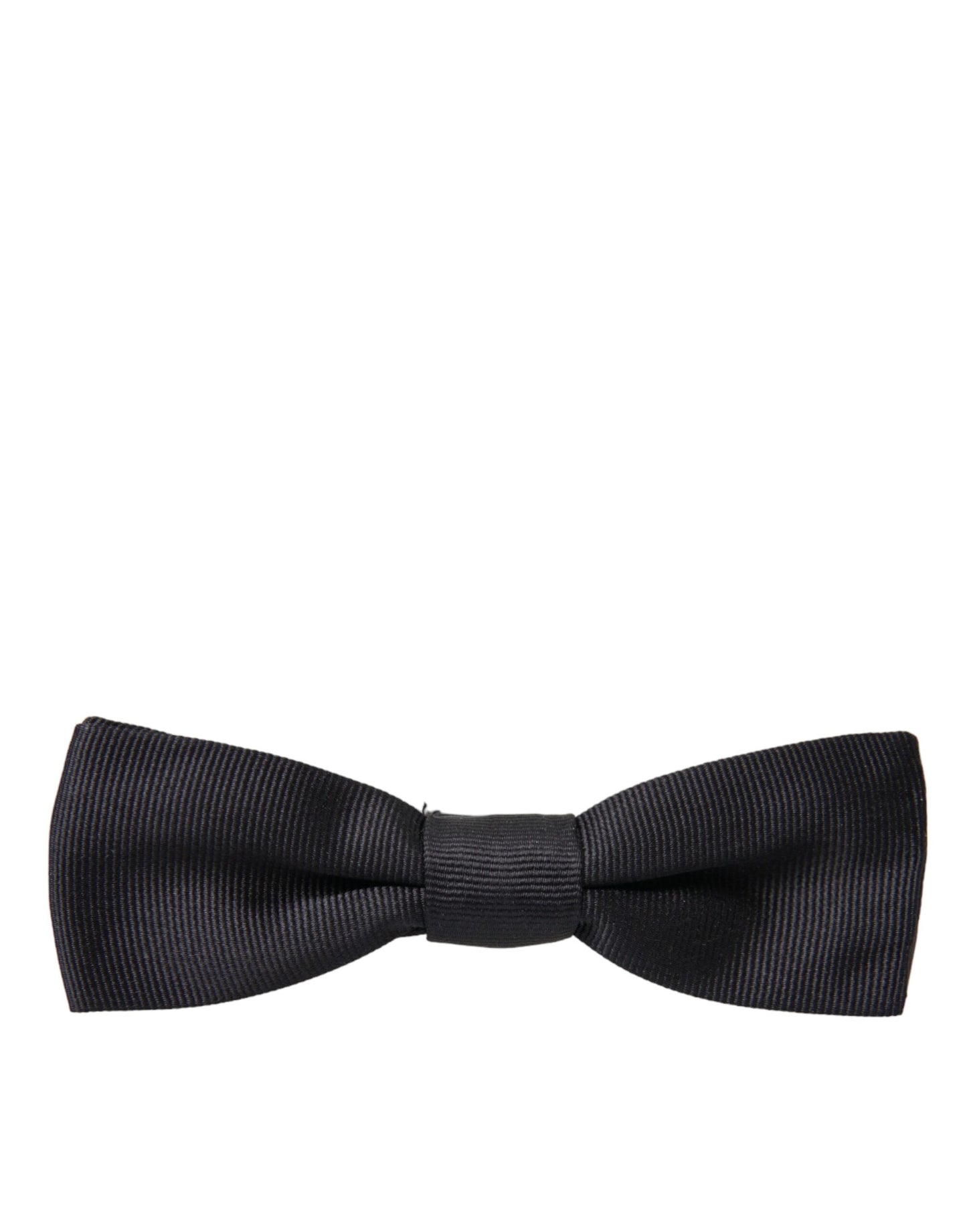 Dolce & Gabbana Sort Silke Justerbar Hals Herre Butterfly
