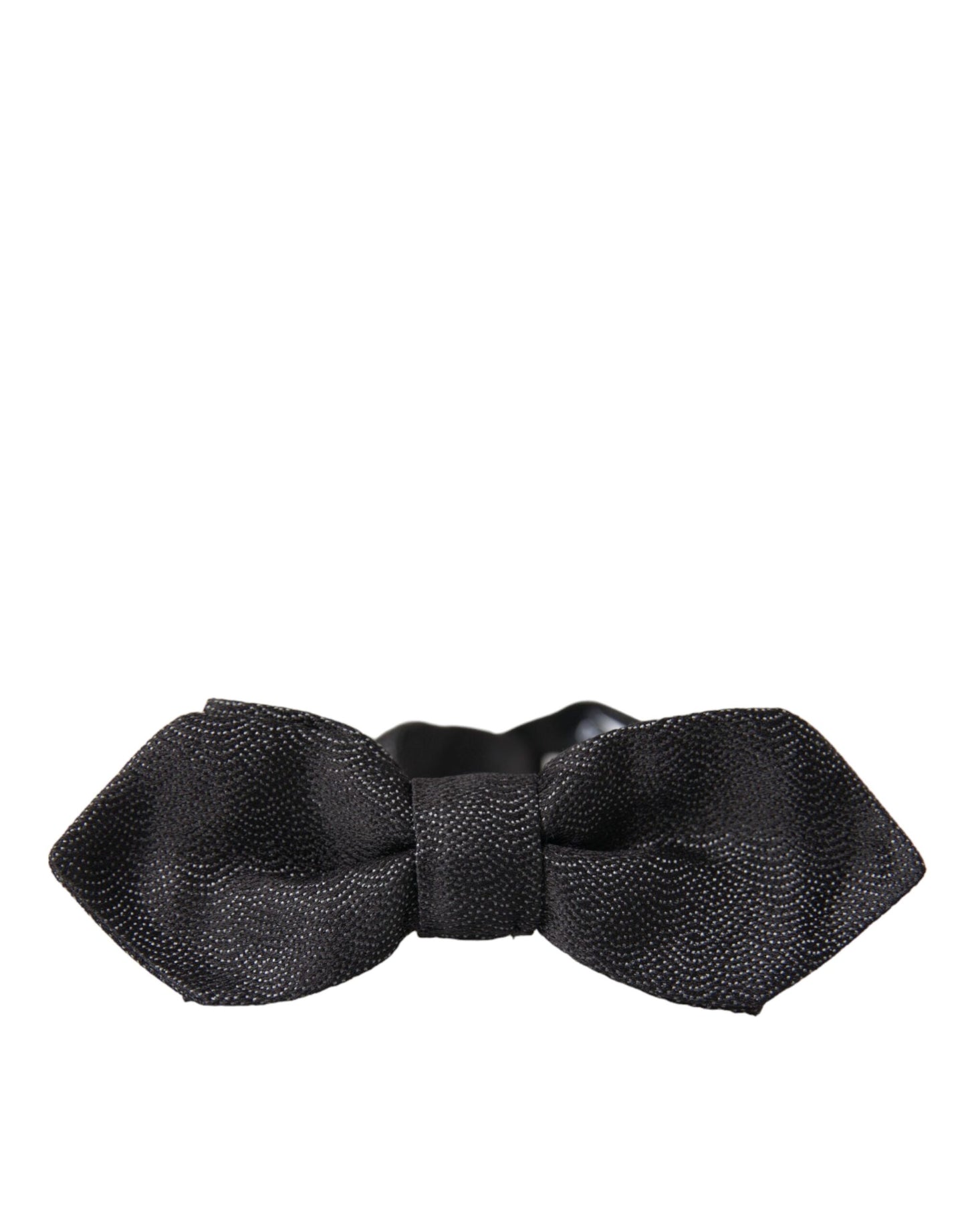 Dolce & Gabbana Sort Silke Justerbar Hals Herre Butterfly