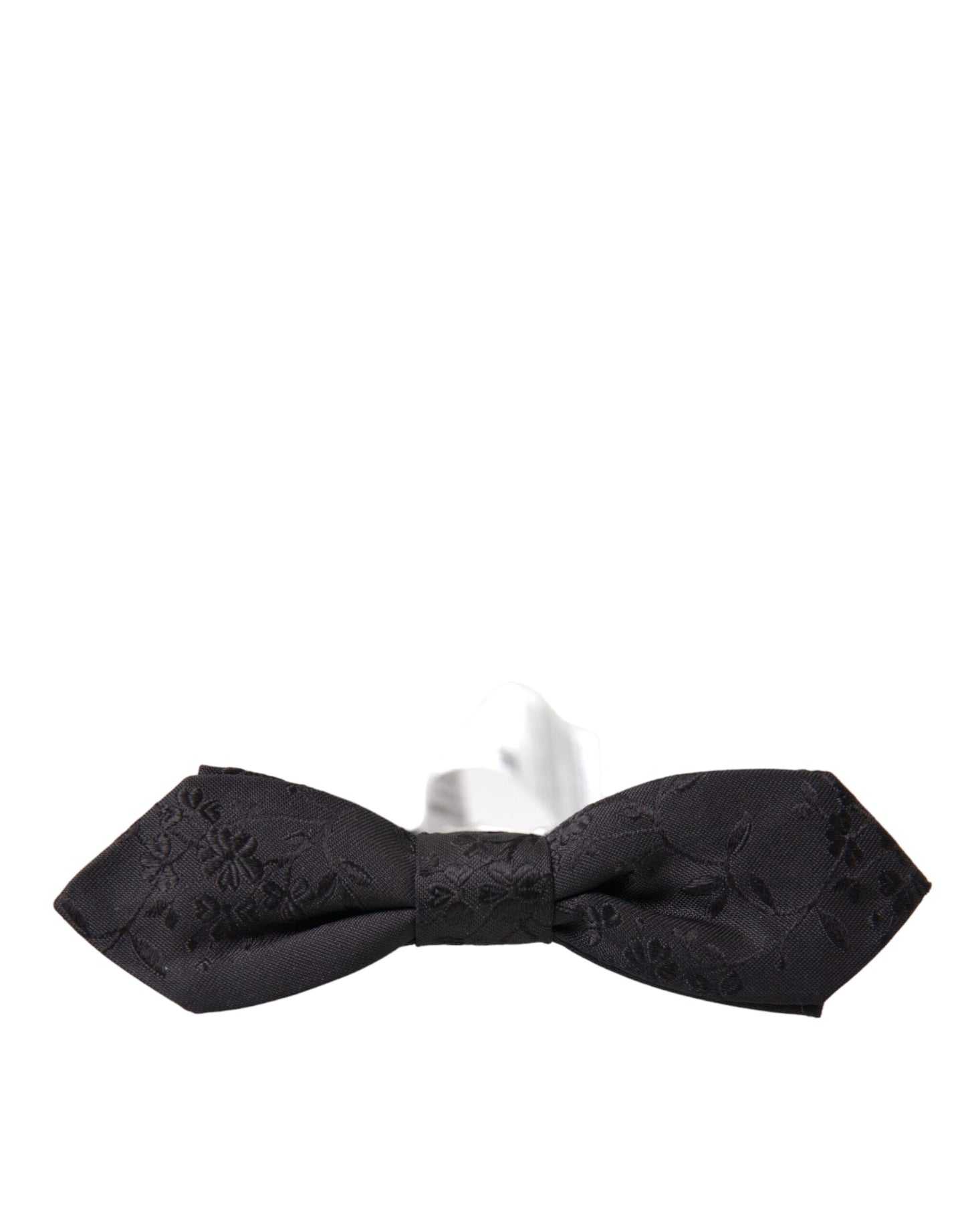 Dolce & Gabbana Sort Silke Justerbar Hals Herre Butterfly