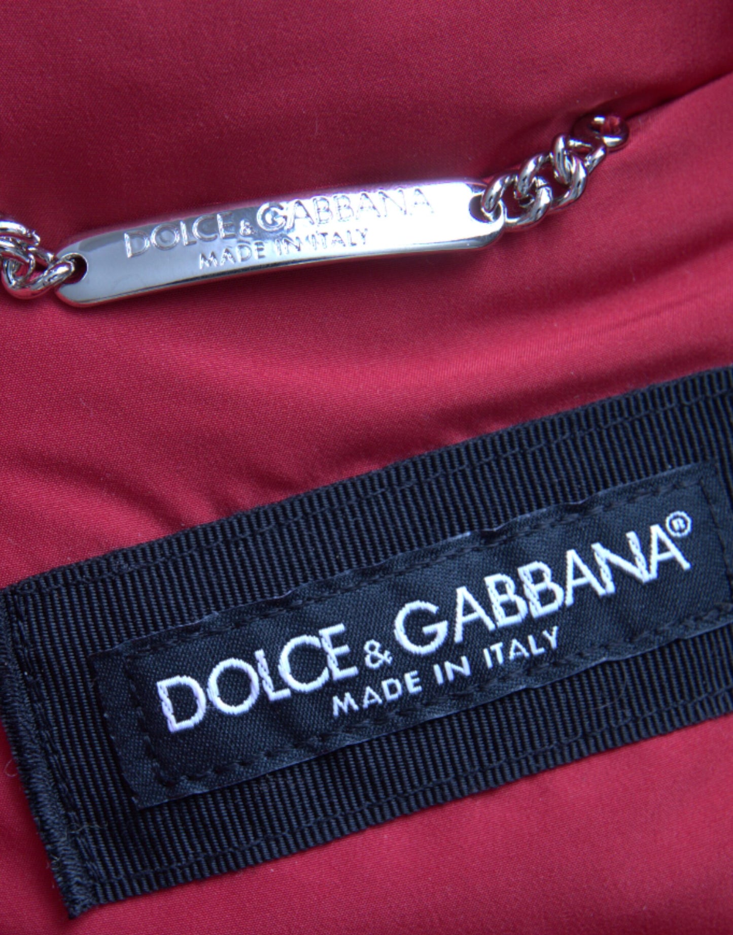 Dolce & Gabbana Flerfarvet Quiltet Dynejakke med Hættetrøje