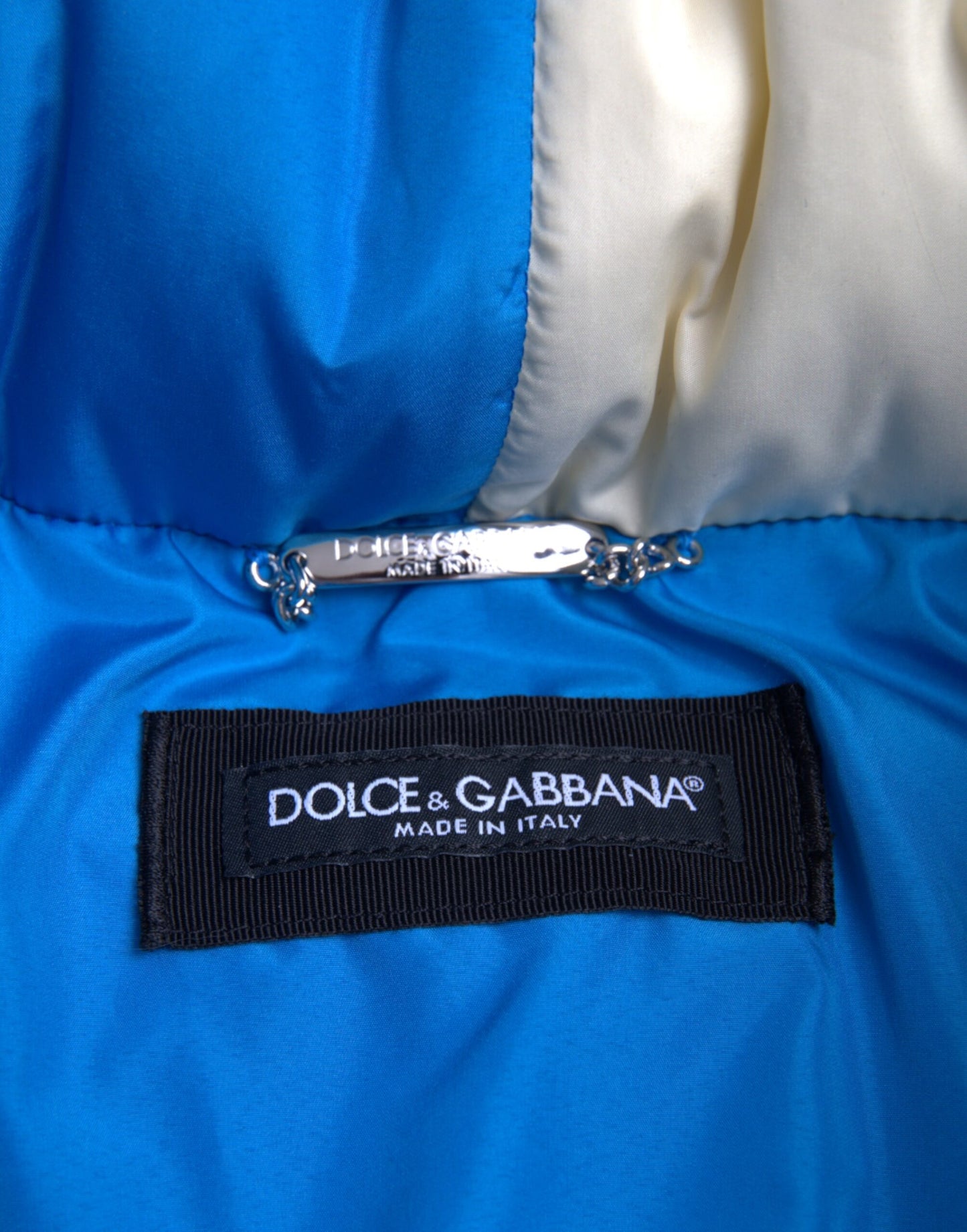 Dolce & Gabbana Flerfarvet Logo Vindjakke Pufferjakke