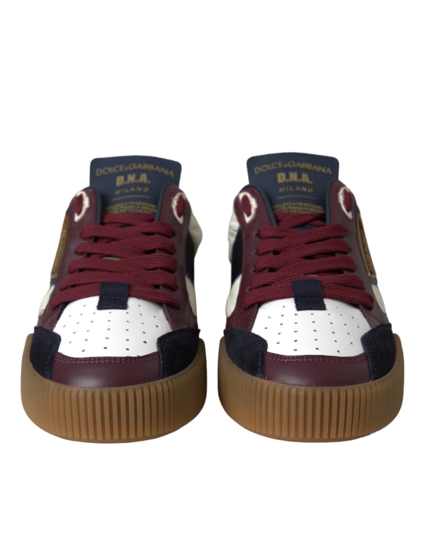 Dolce & Gabbana Multifarvede Miami Læder Low Top Sneakers Sko