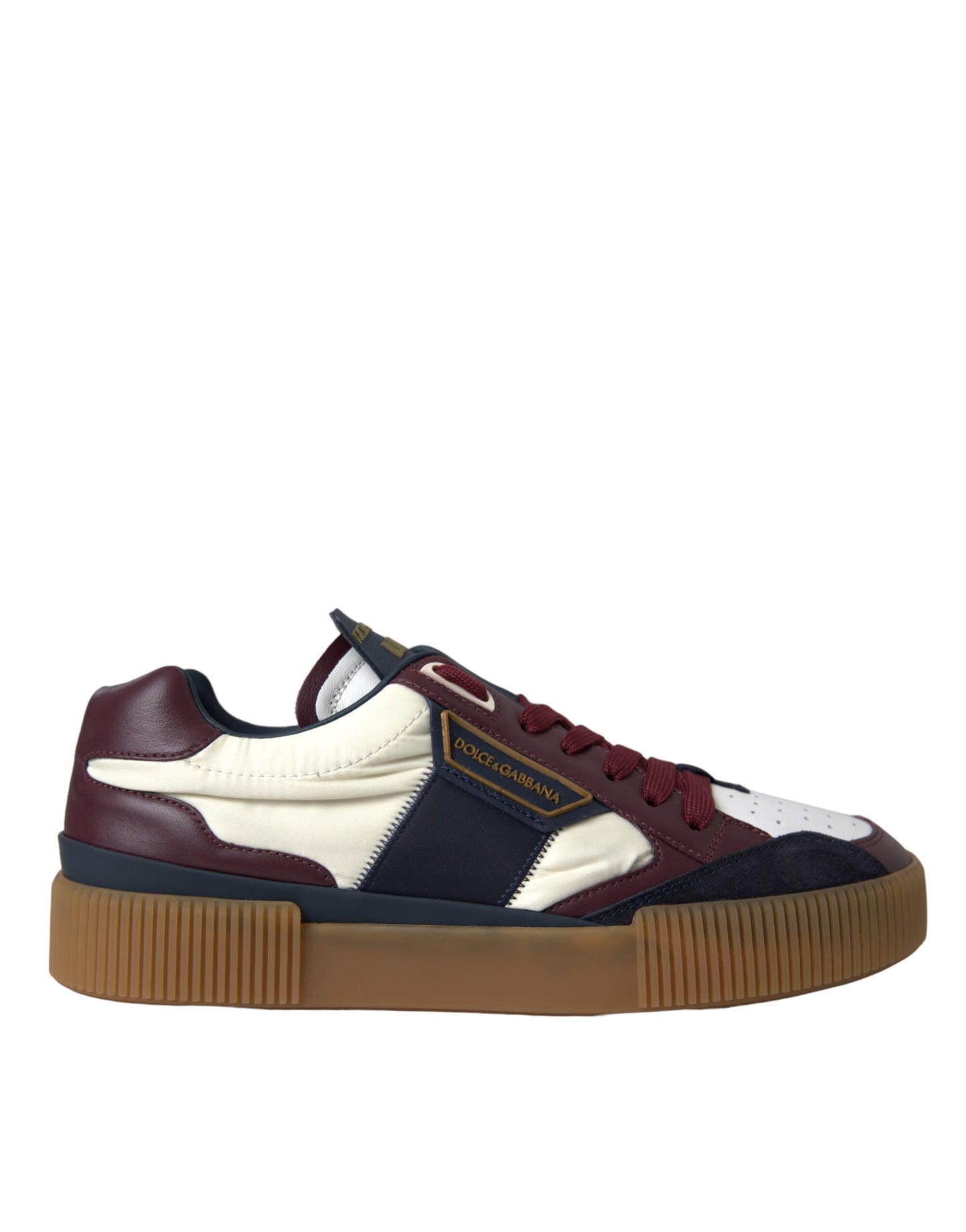 Dolce & Gabbana Multifarvede Miami Læder Low Top Sneakers Sko