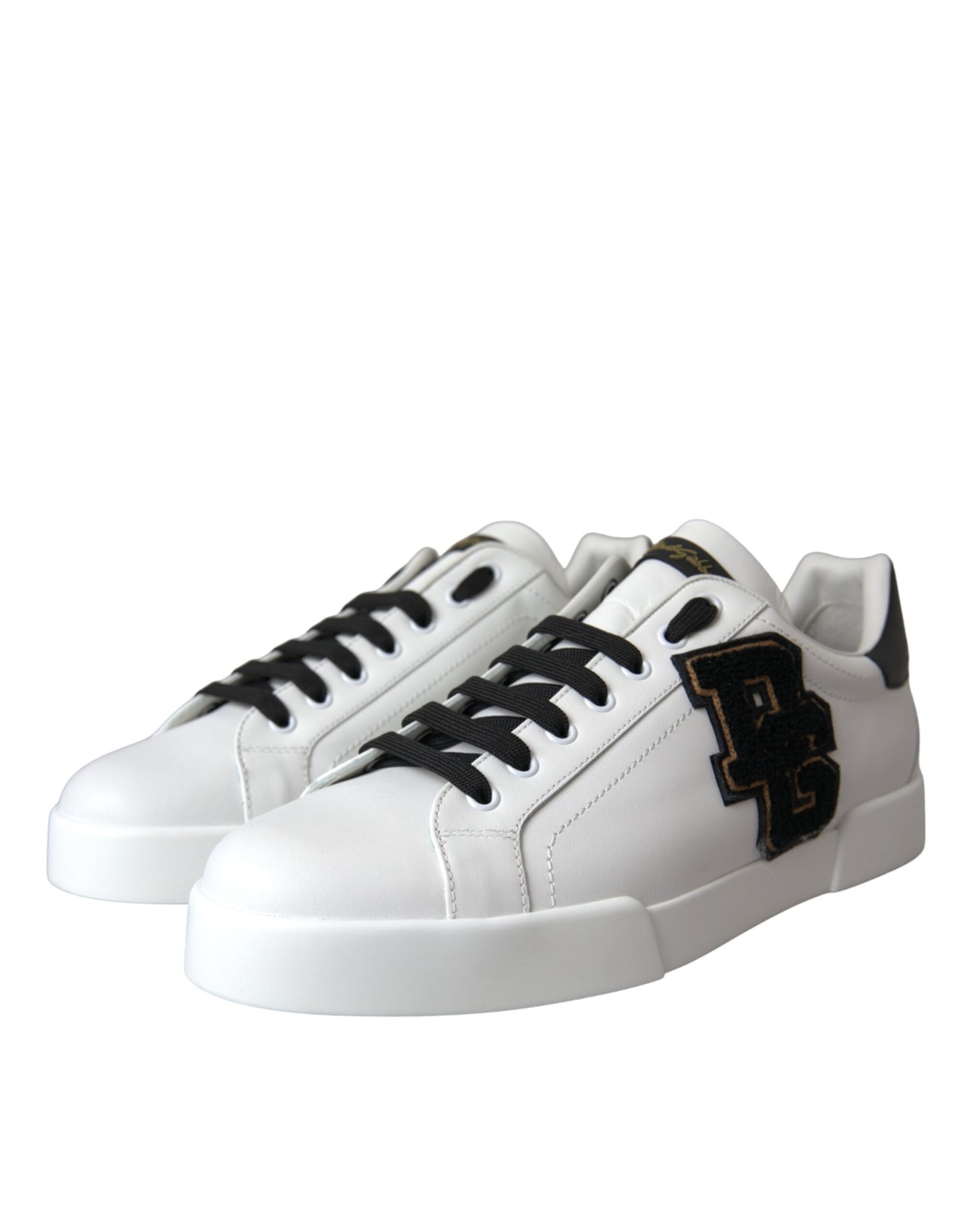 Dolce & Gabbana Hvide Læder DG Logo Casual Low Top Sneakers Sko