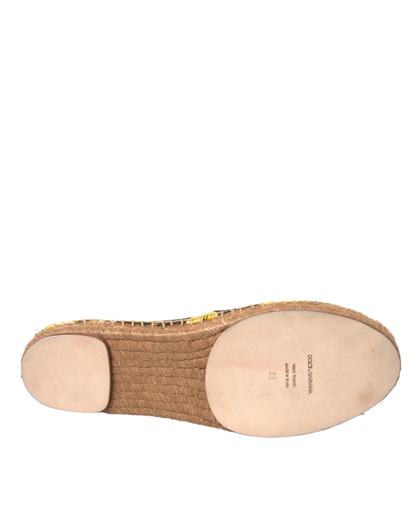Dolce & Gabbana Flerfarvede Citron Slip On Espadriller Sko