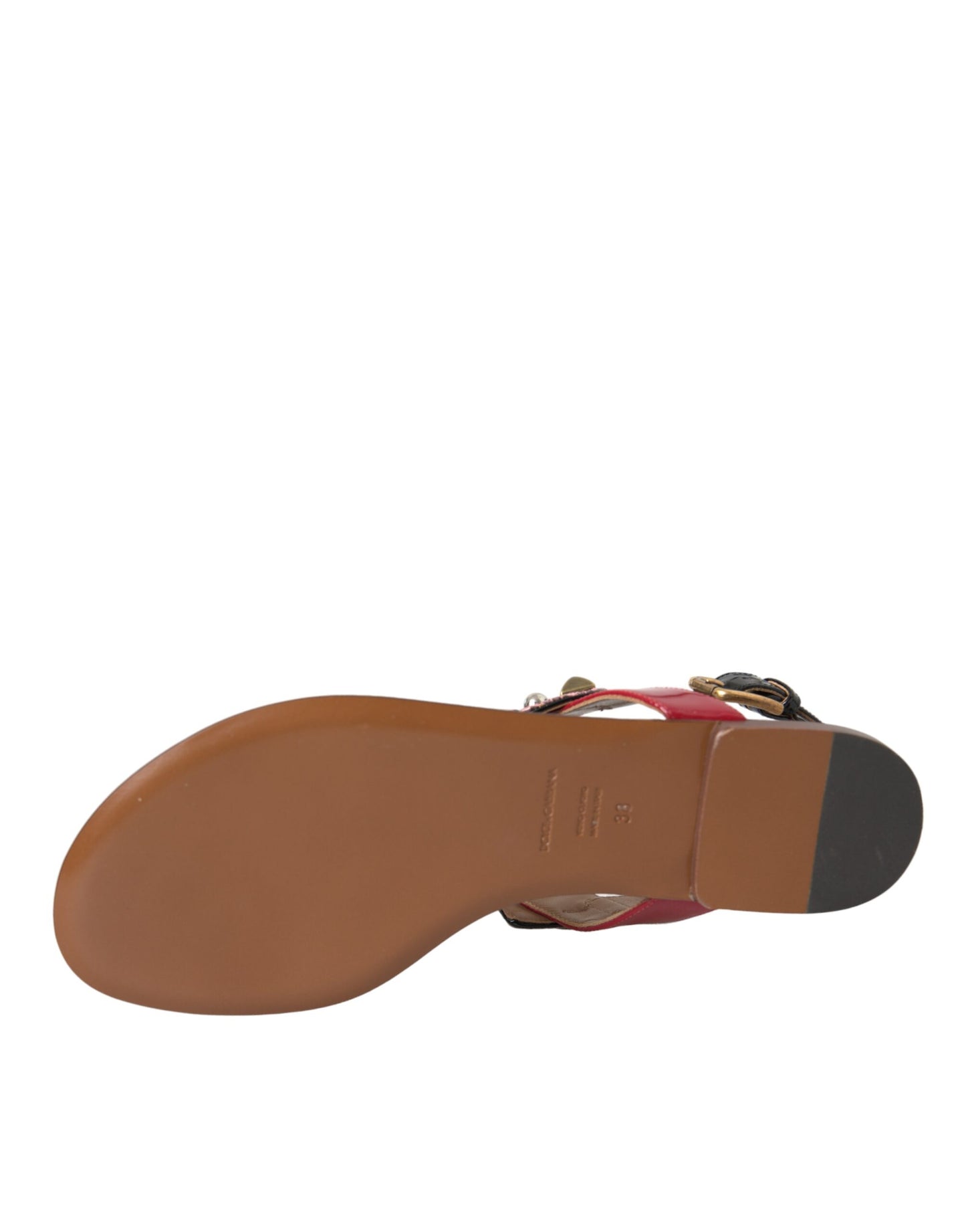 Dolce & Gabbana Flerfarvede Krystal Sandaler Flip Flops Sko
