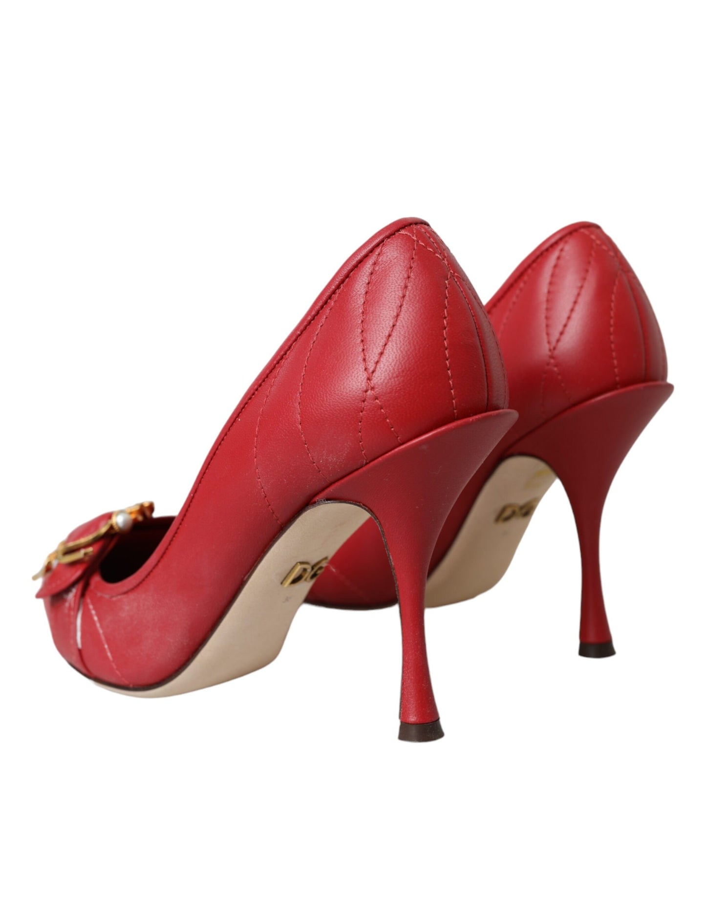 Dolce & Gabbana Røde Devotion Læderhæle Pumps Sko