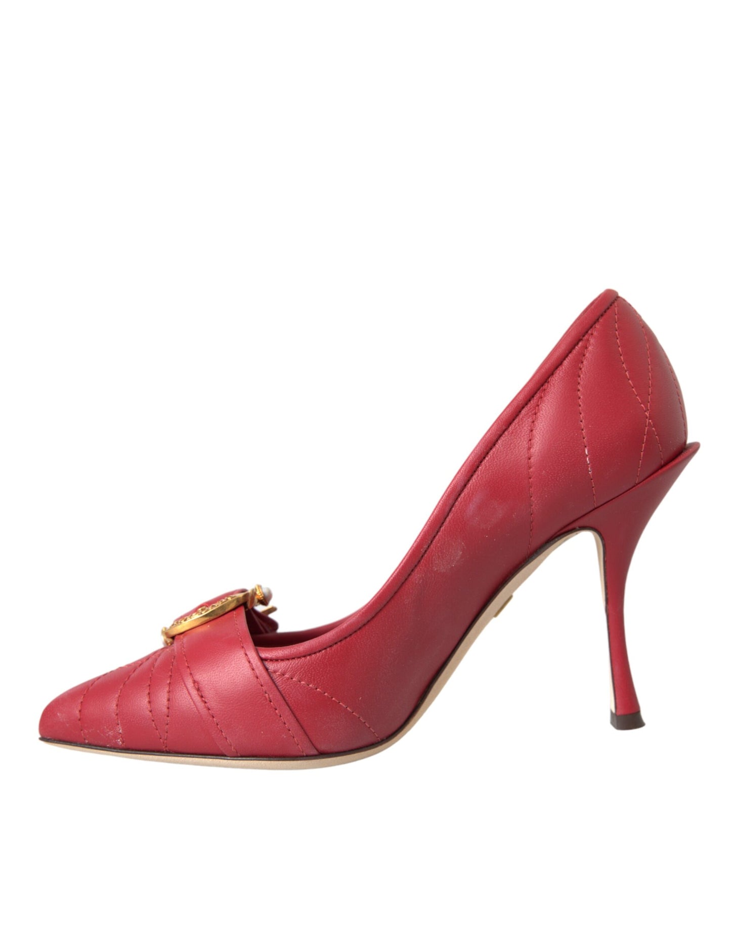 Dolce & Gabbana Røde Devotion Læderhæle Pumps Sko