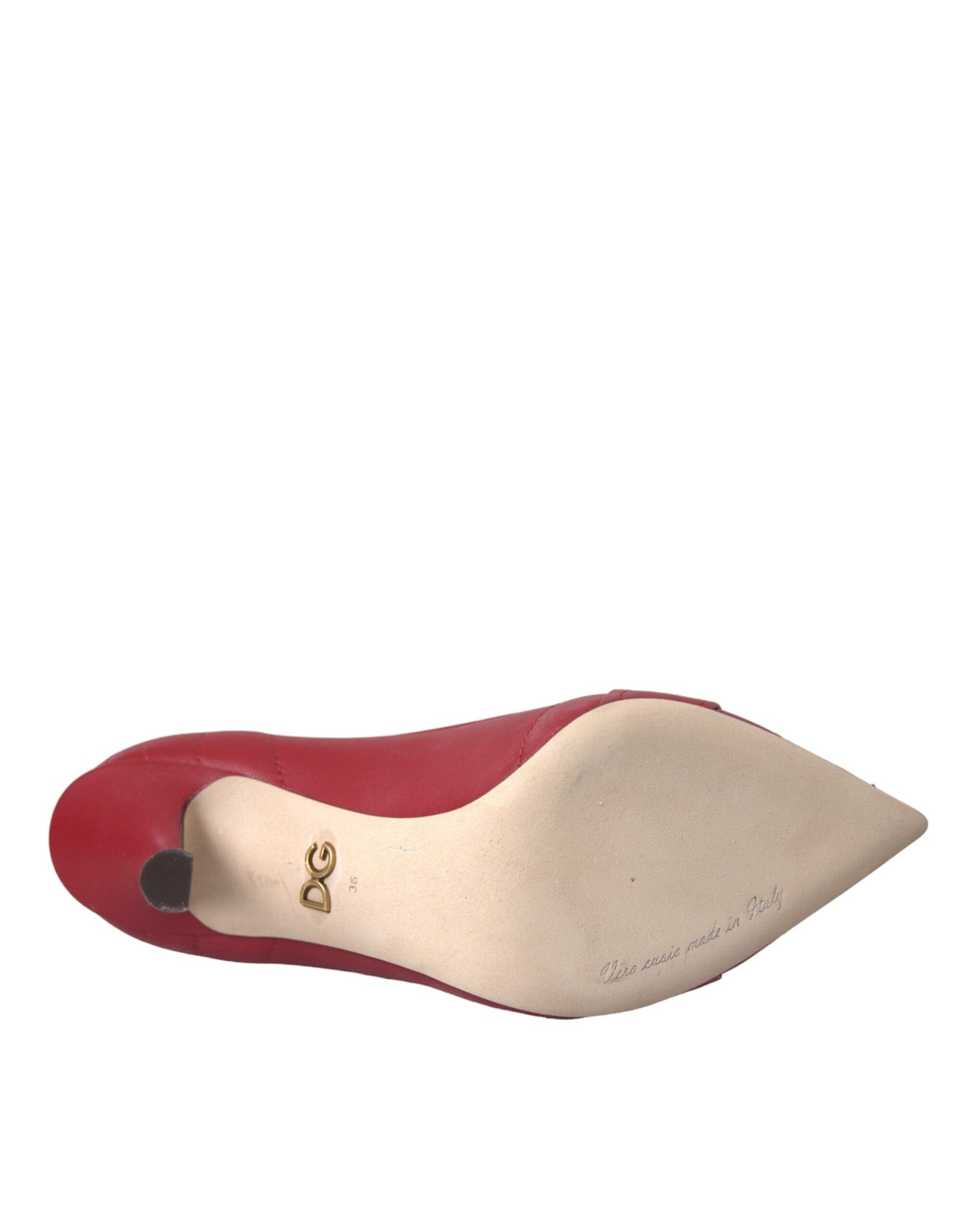 Dolce & Gabbana Røde Devotion Læderhæle Pumps Sko