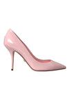 Dolce & Gabbana Lyserøde Pumps i Laklæder med Høje Hæle