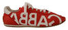 Dolce & Gabbana Røde Hvide Læder Herre Logo Casual Sneakers Sko